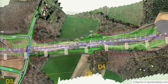 Visualize infrastructure sites from overhead with Site Management's map view.