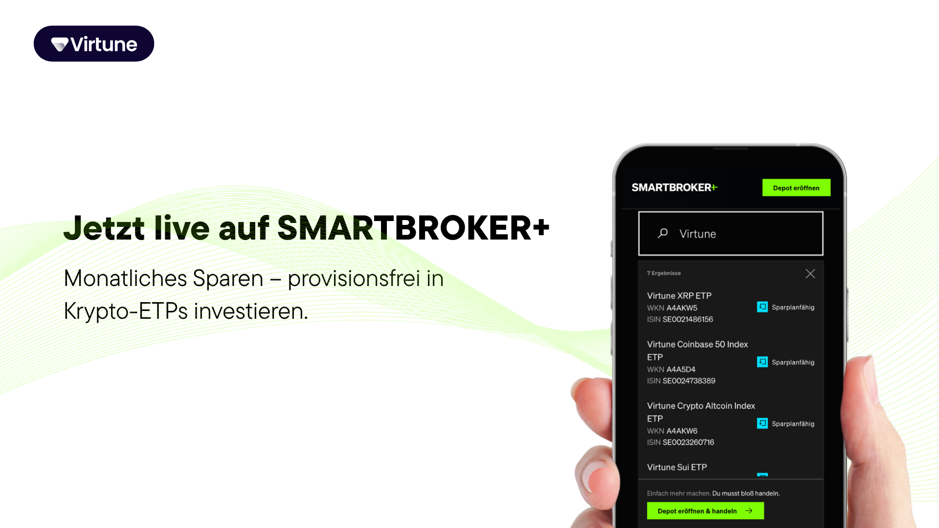Virtune announces that selected crypto ETPs are now available for  commission-free buying and monthly savings plans on Smartbroker