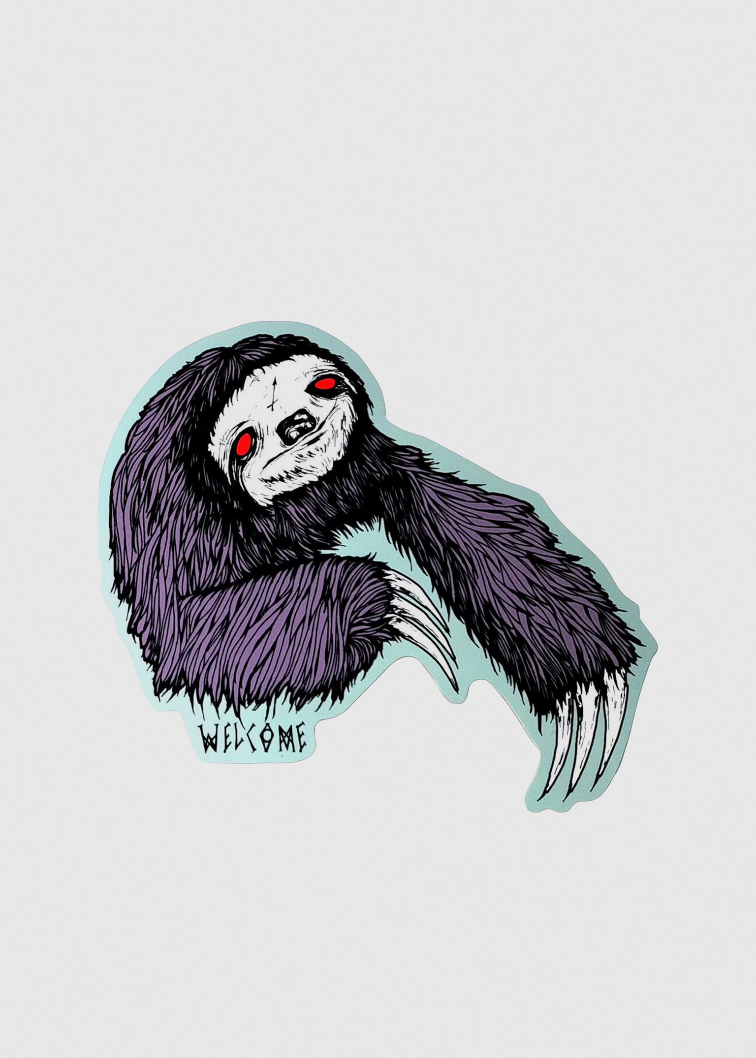 Welcome Sloth Die-Cut Sticker image