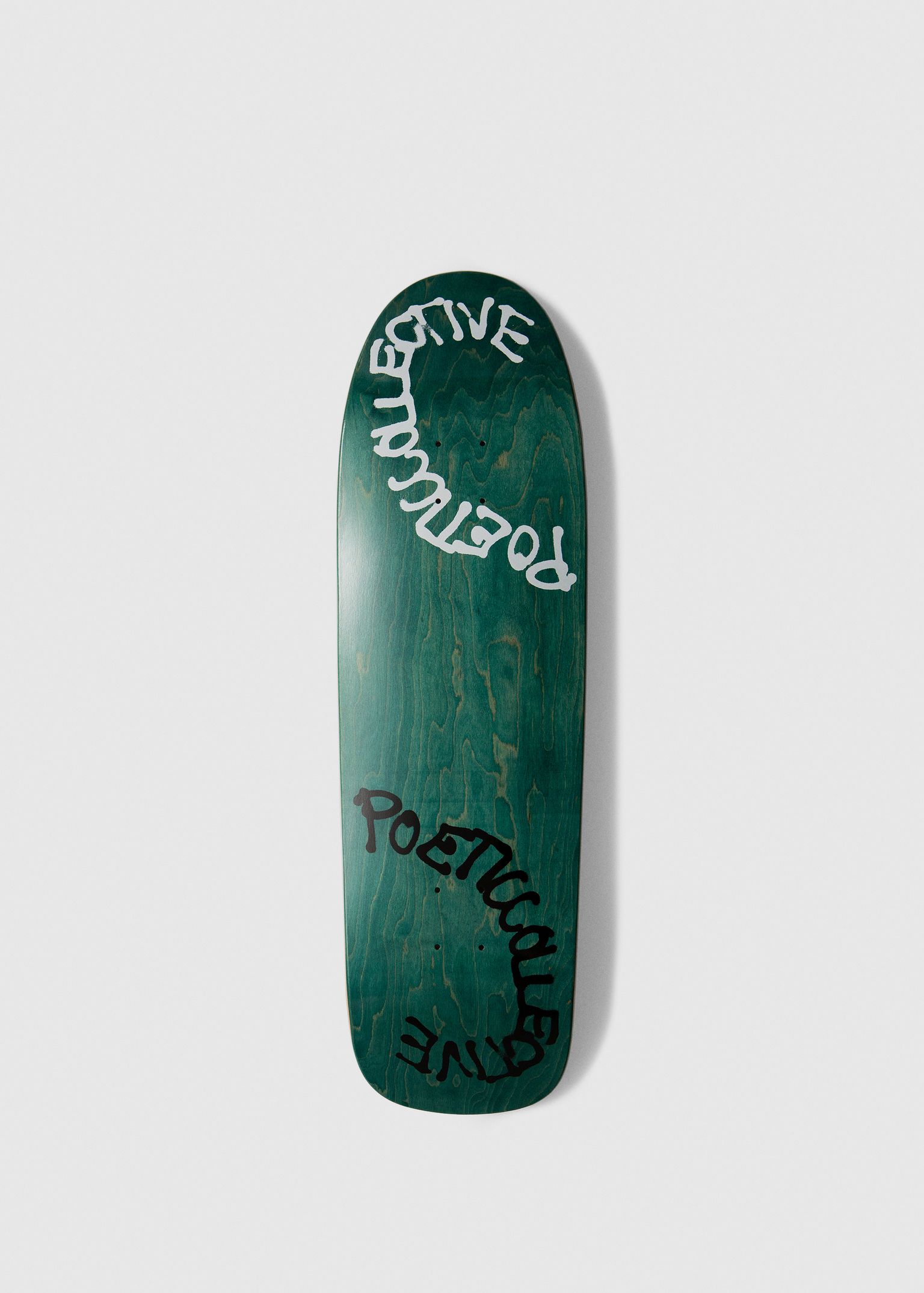 Spray Text Special Shape 9.31" Skateboard Deck image