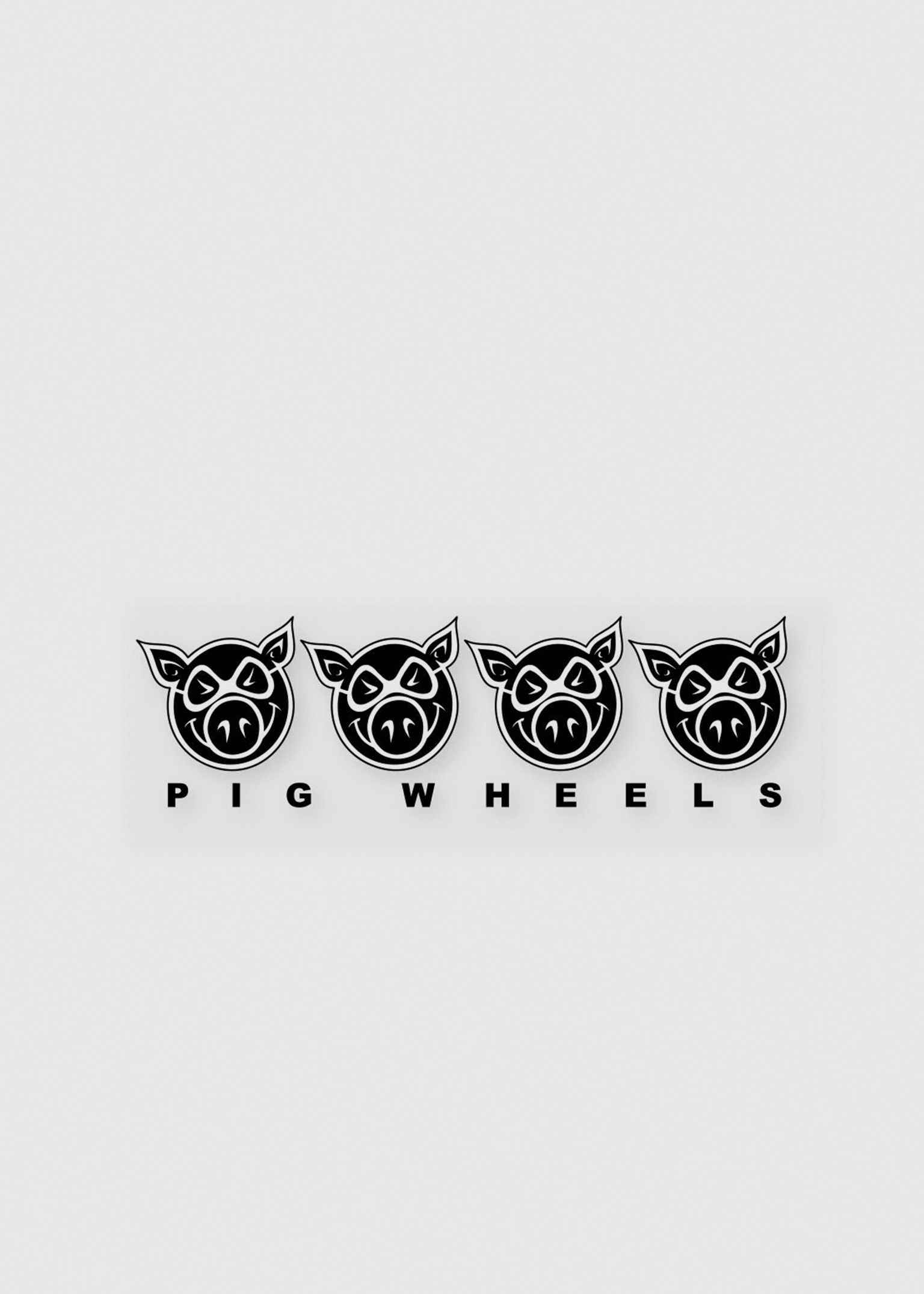 Pig Wheels Strip Sticker image