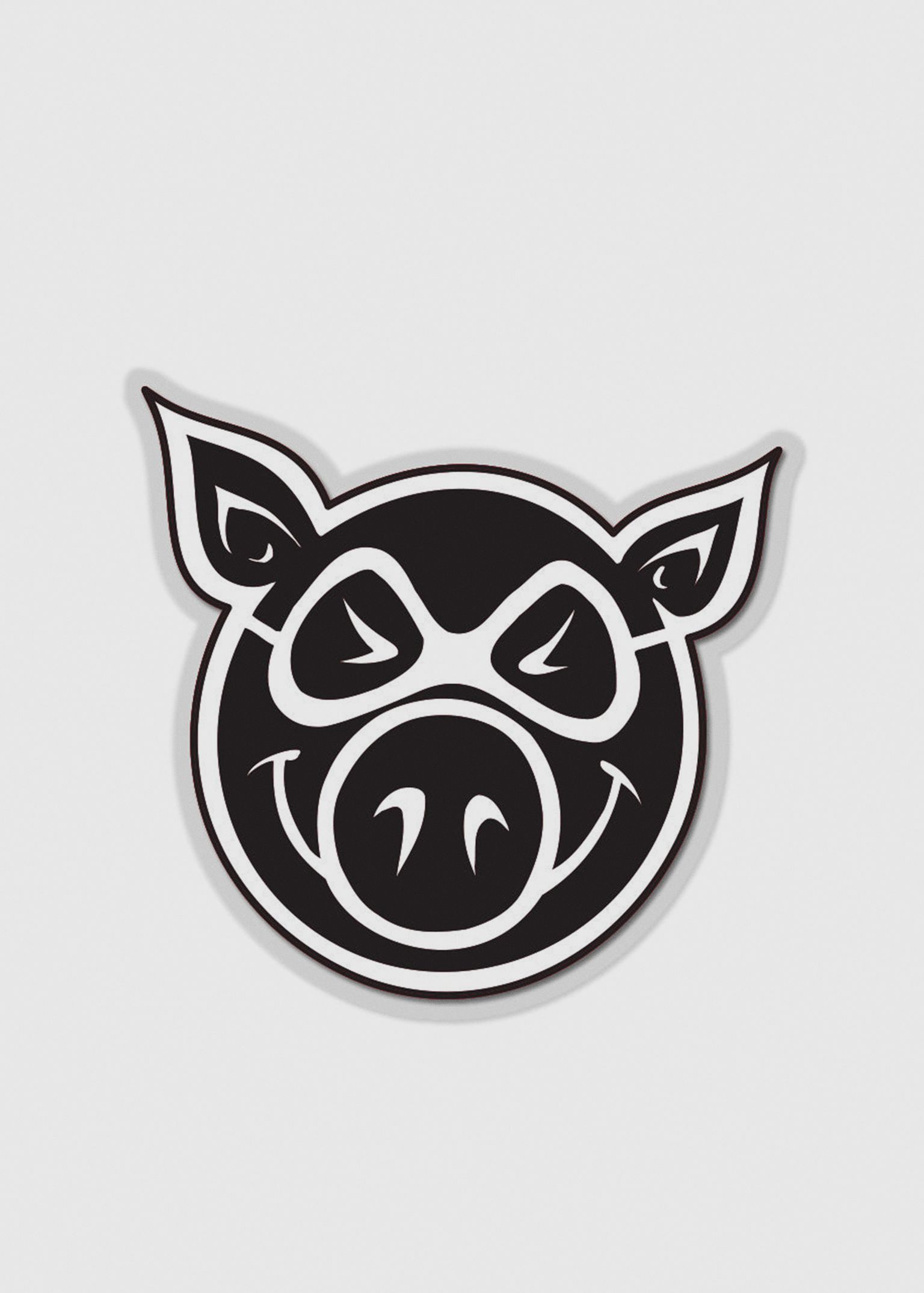 Pig Wheels 5.5 'Pig Head' Sticker Pack" image