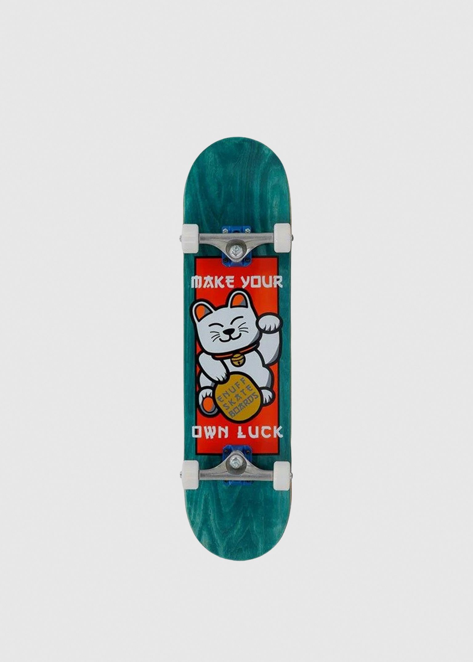 Lucky Cat Red 8" Complete Skateboard image
