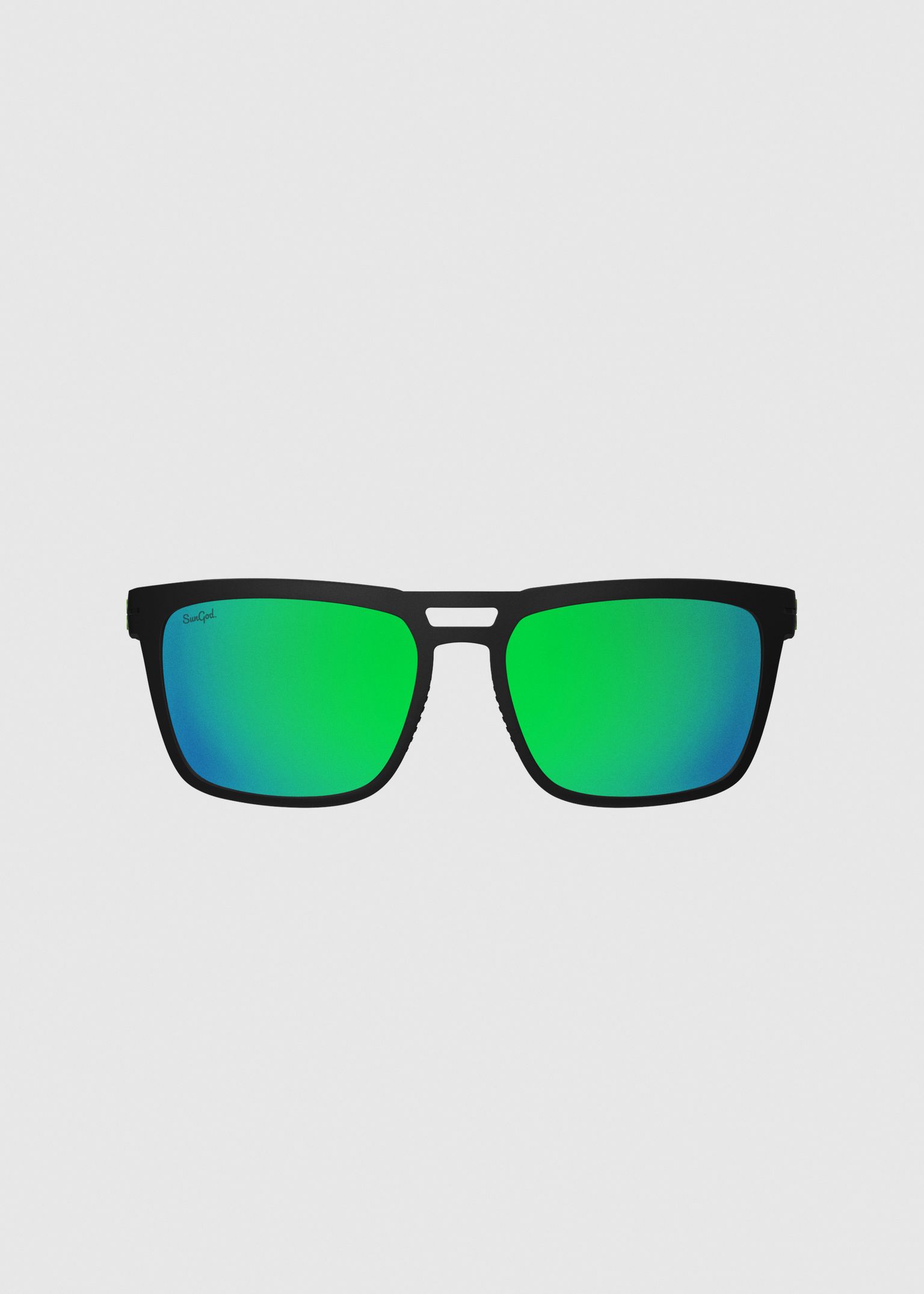 Tempests Matte Black / 8KO Green Polarised Sunglasses image