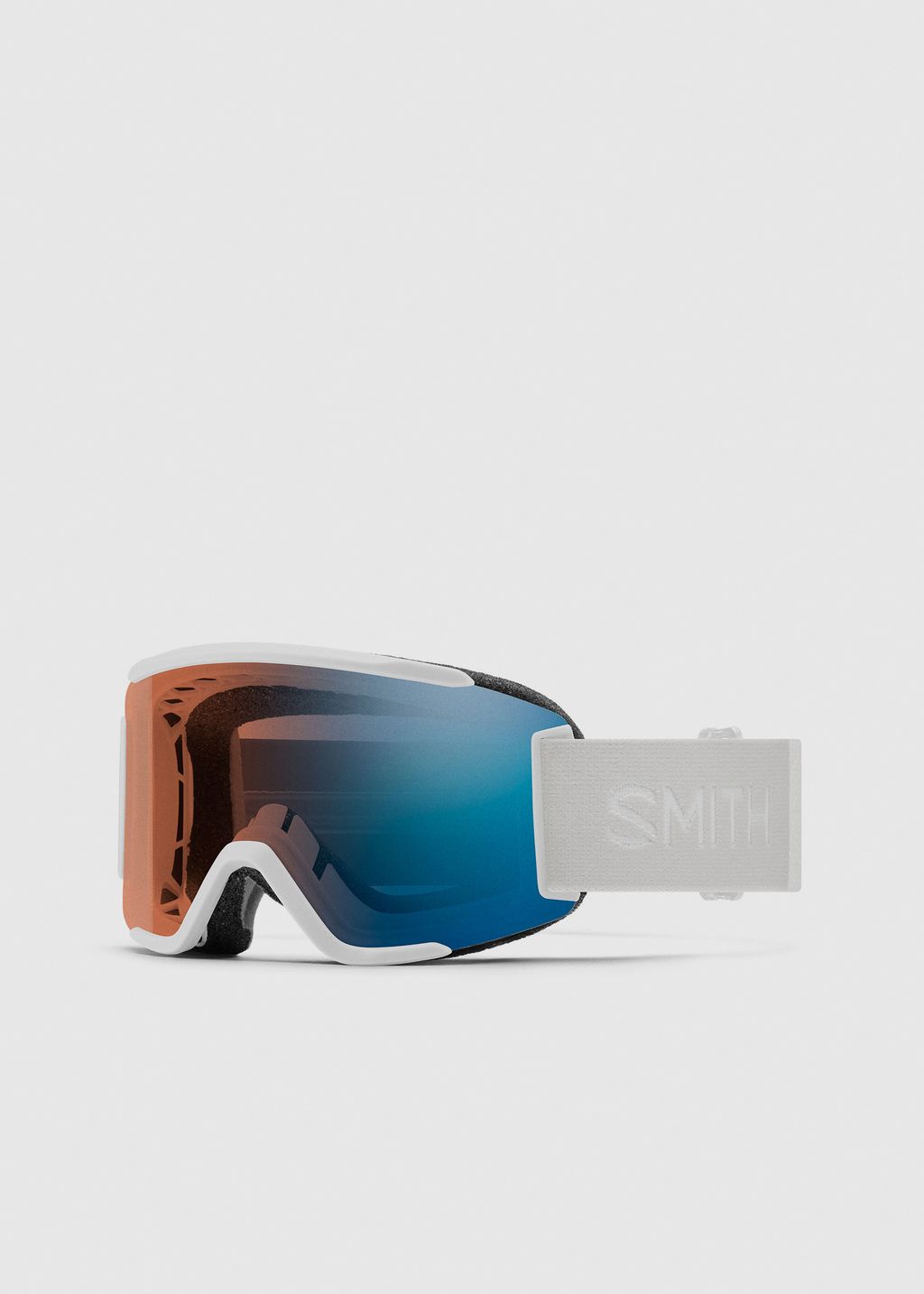 Smith Squad S White Vapor / ChromaPop Pro Photochromic Blue Mirror