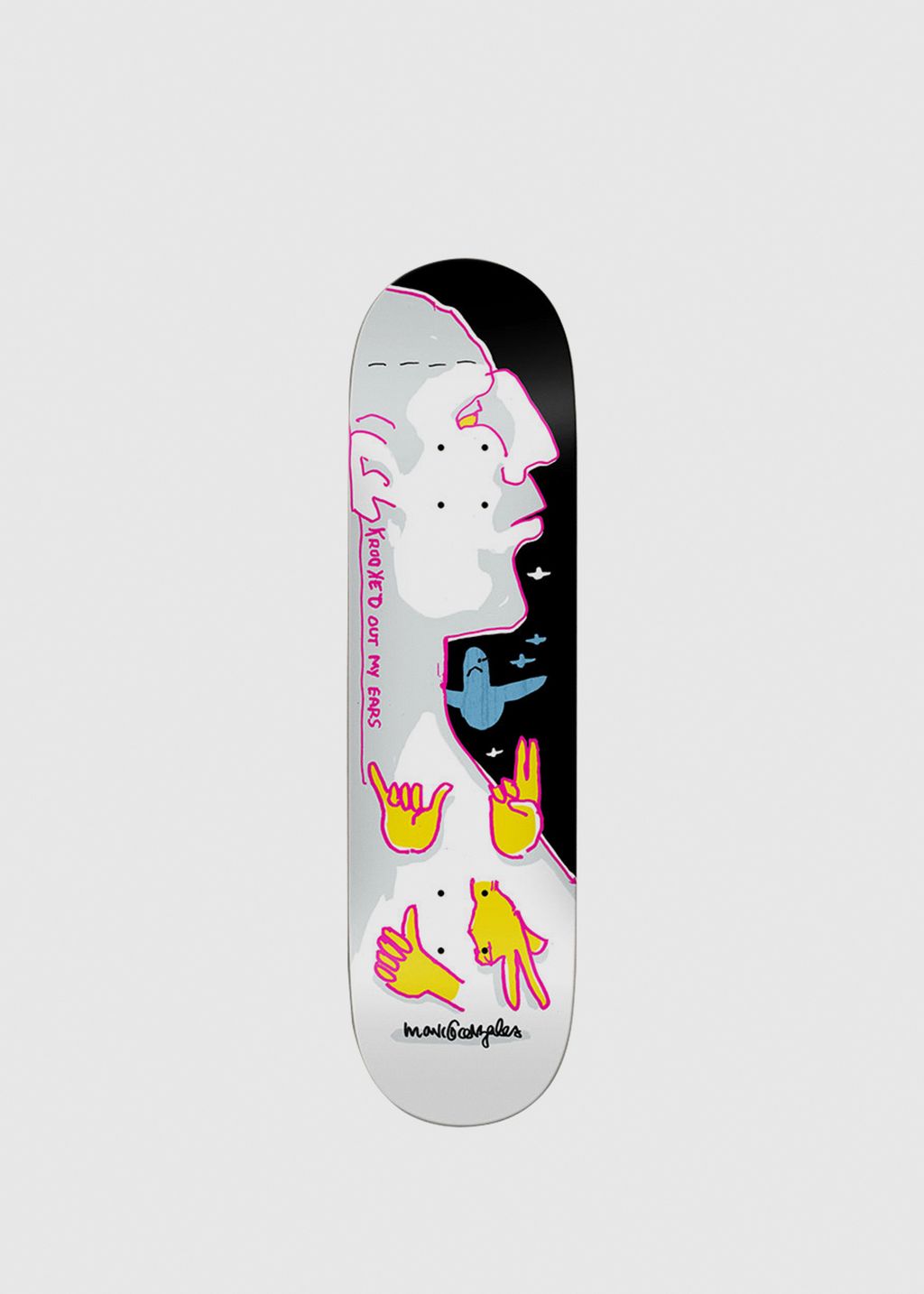 Krooked Skateboards Gonz Out My Ears 8.75'' Skateboard Deck