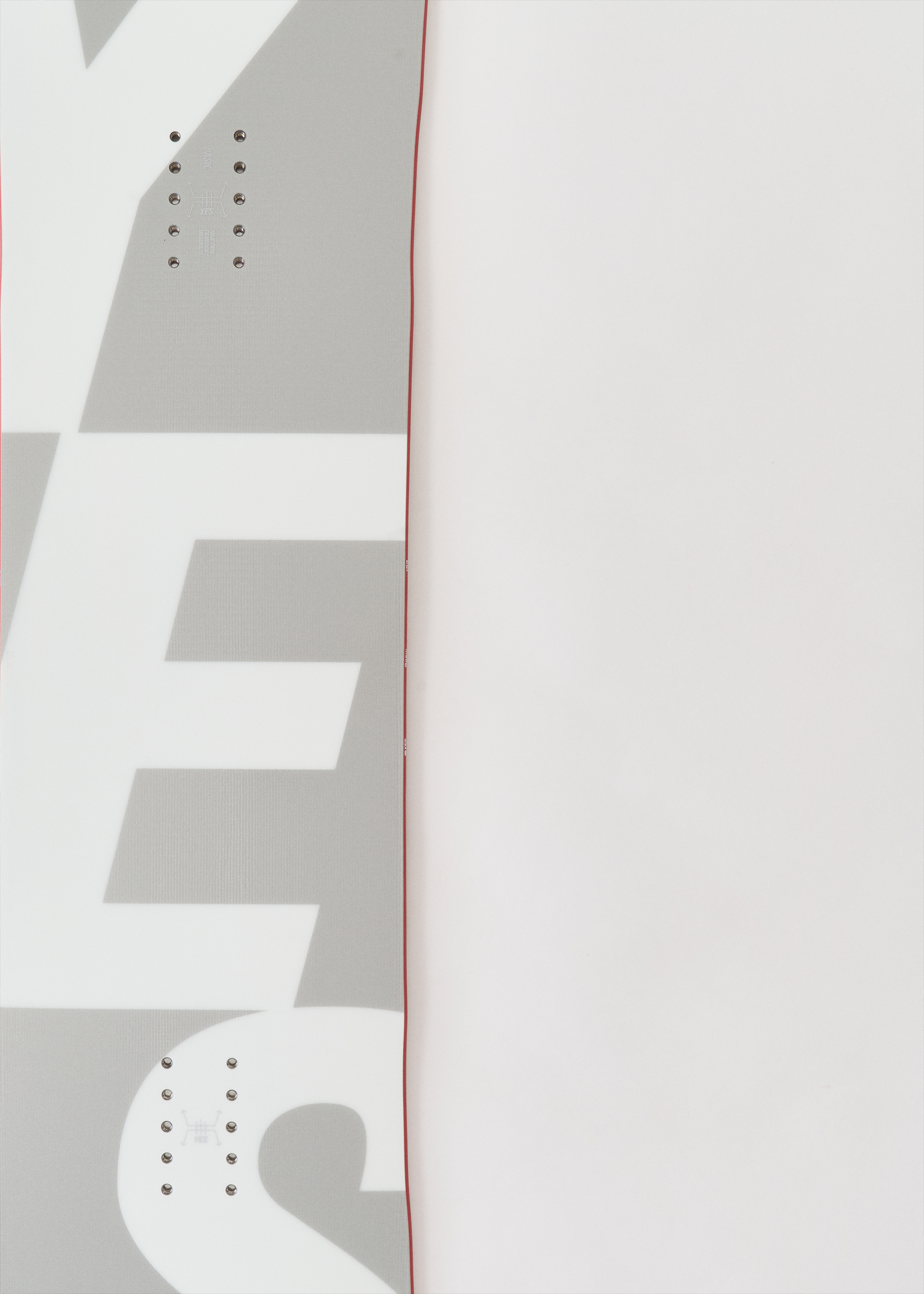yes basic snowboard profile Men's - 2025 round snowboard designed for intermediate and good riders YES Basic Snowboard