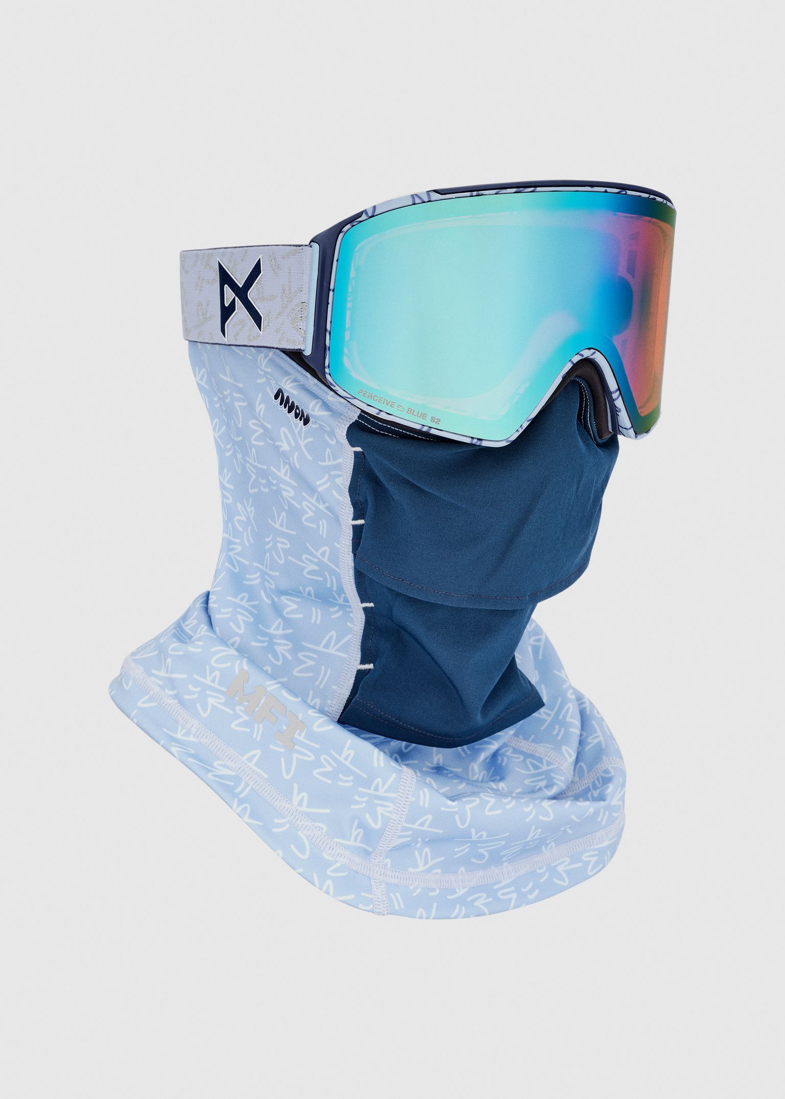 M4 Cylindrical LB Midnight Gus / Perceive Variable Blue Goggles image