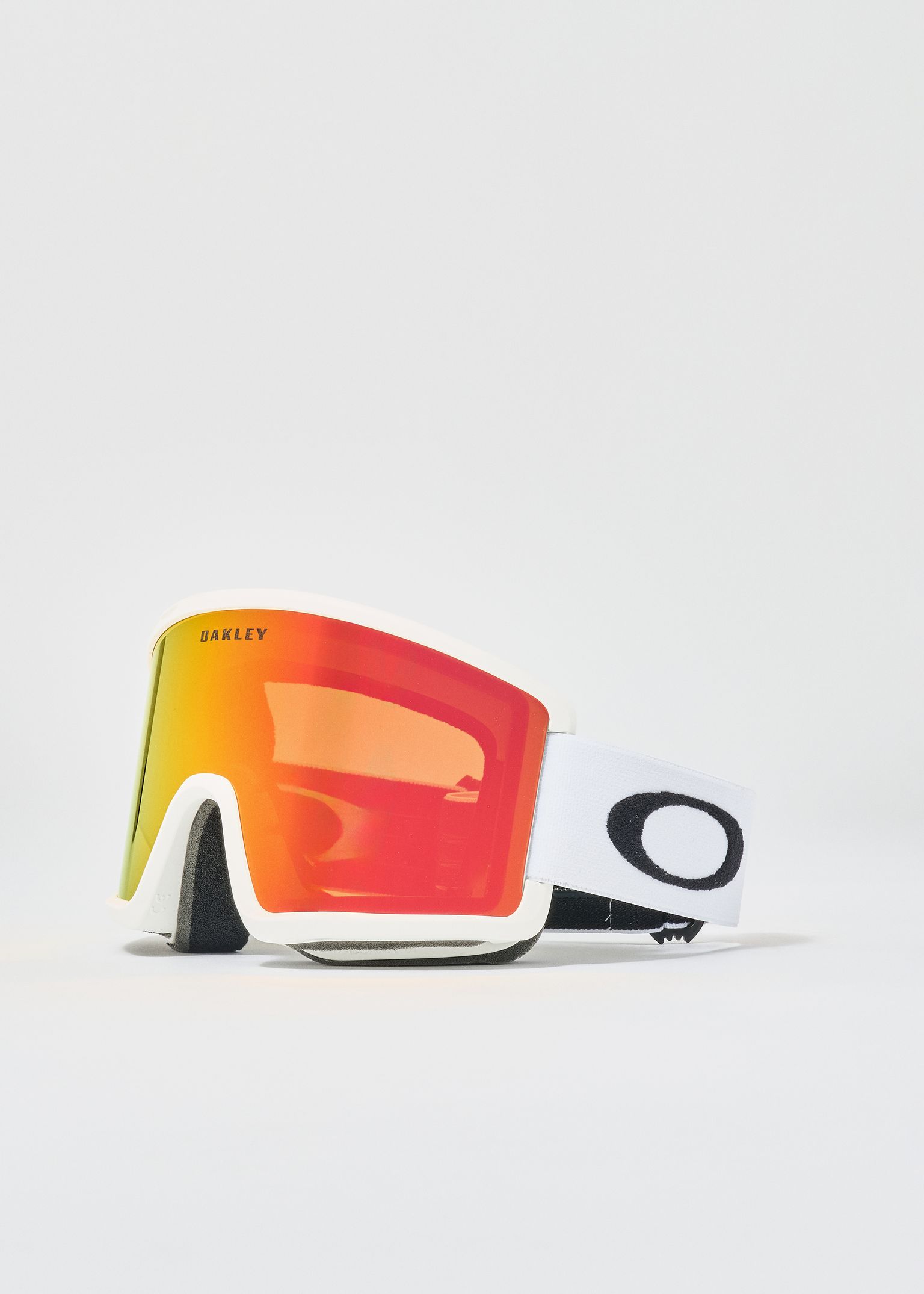 Target Line M Matte White / Fire Iridium Goggles image