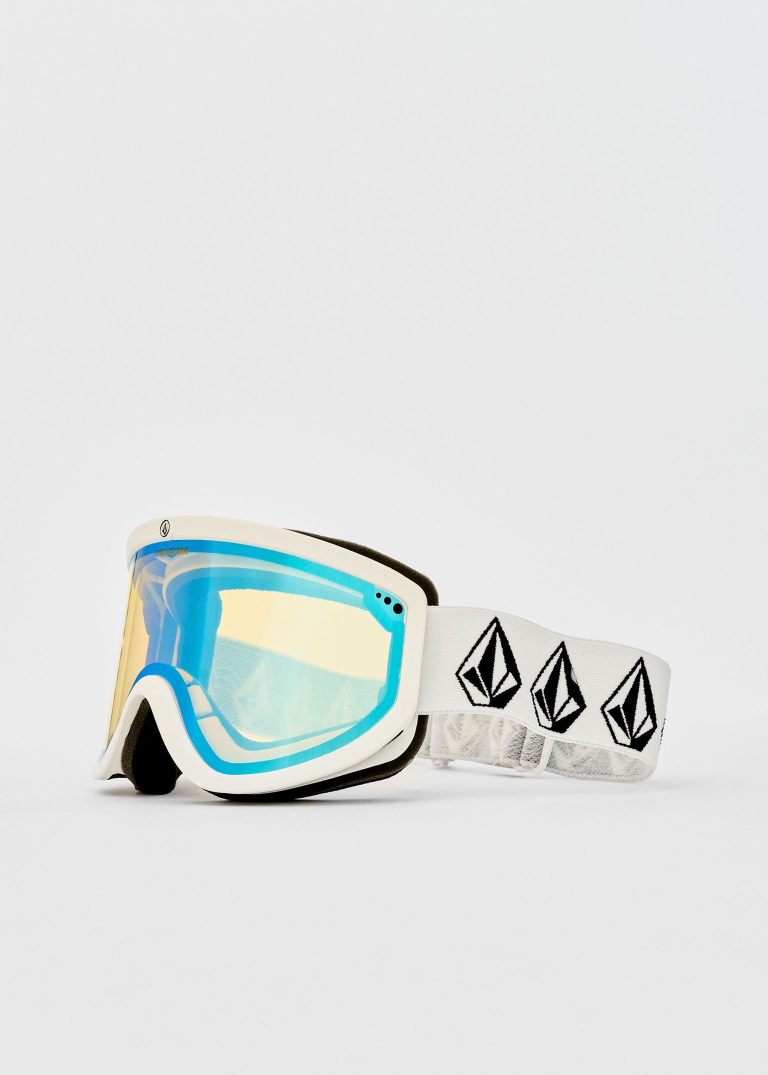 Footprints Matte White Stone / Ice Chrome + Dark Grey Goggles image