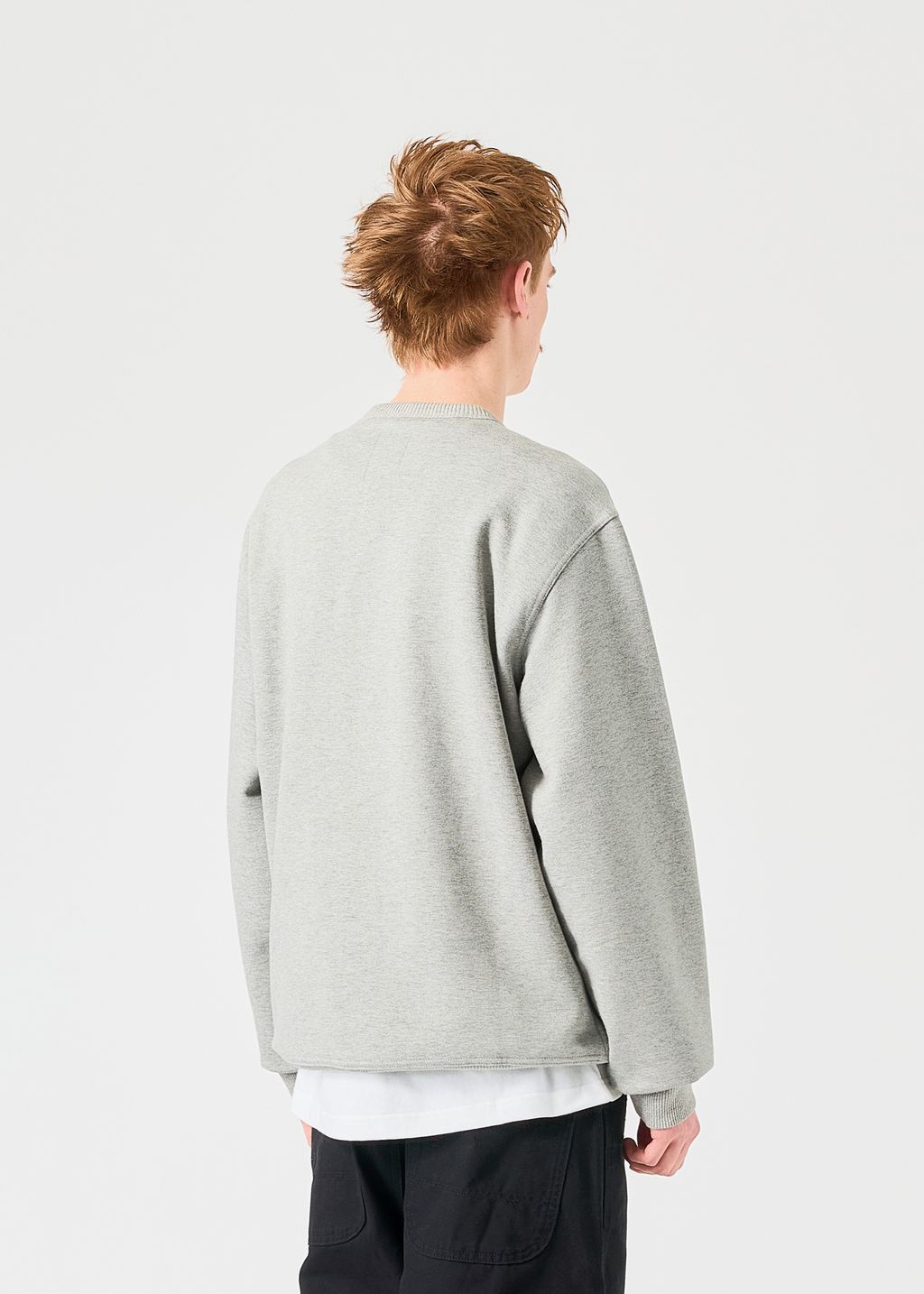 Sweat Oversize Thrasher Crop Gris - Taille M - Occasion Très Bon état (flocage Craquelé)