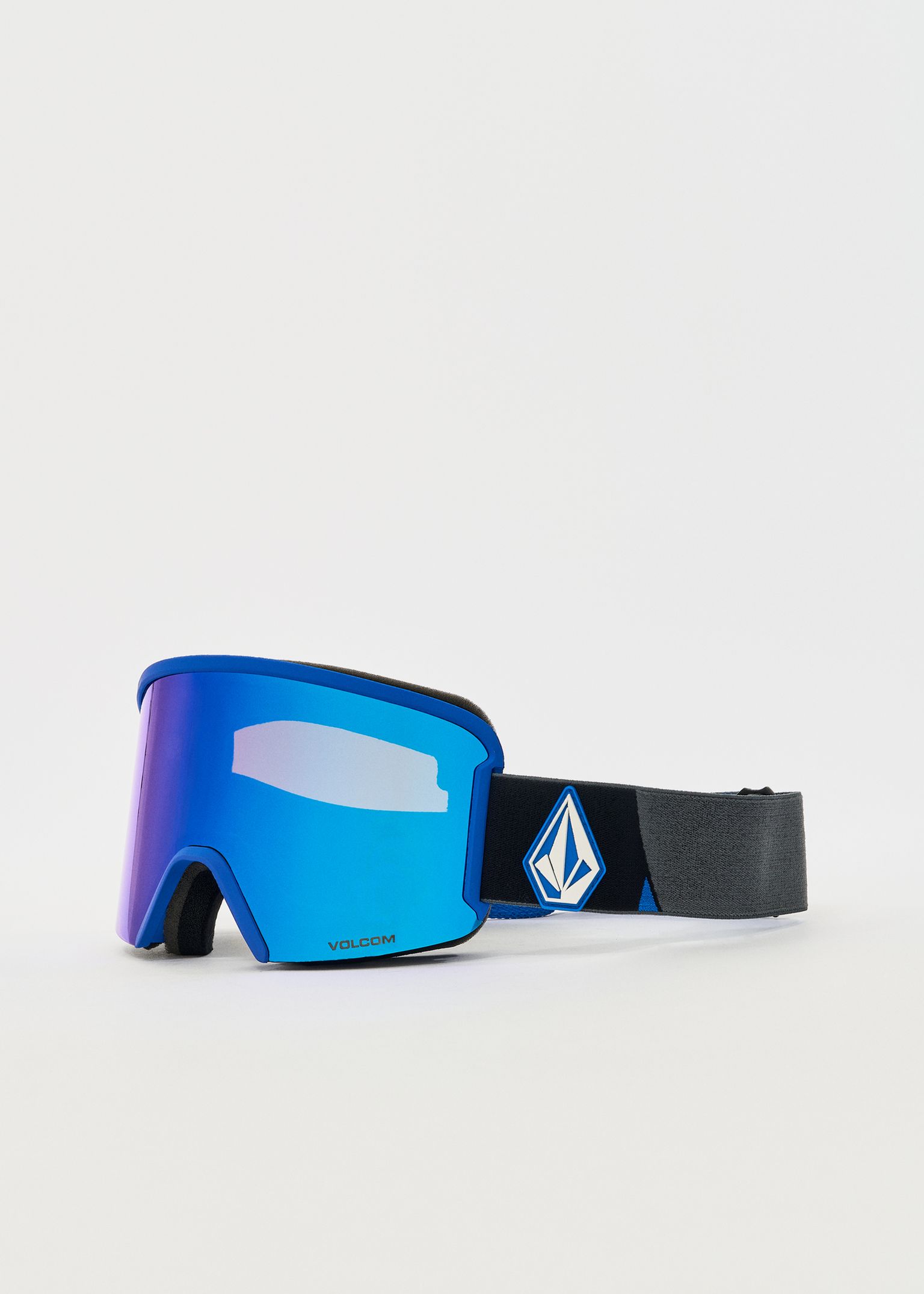 Volcom Garden Blue/Dark Grey / Blue Chrome + Yellow Goggles
