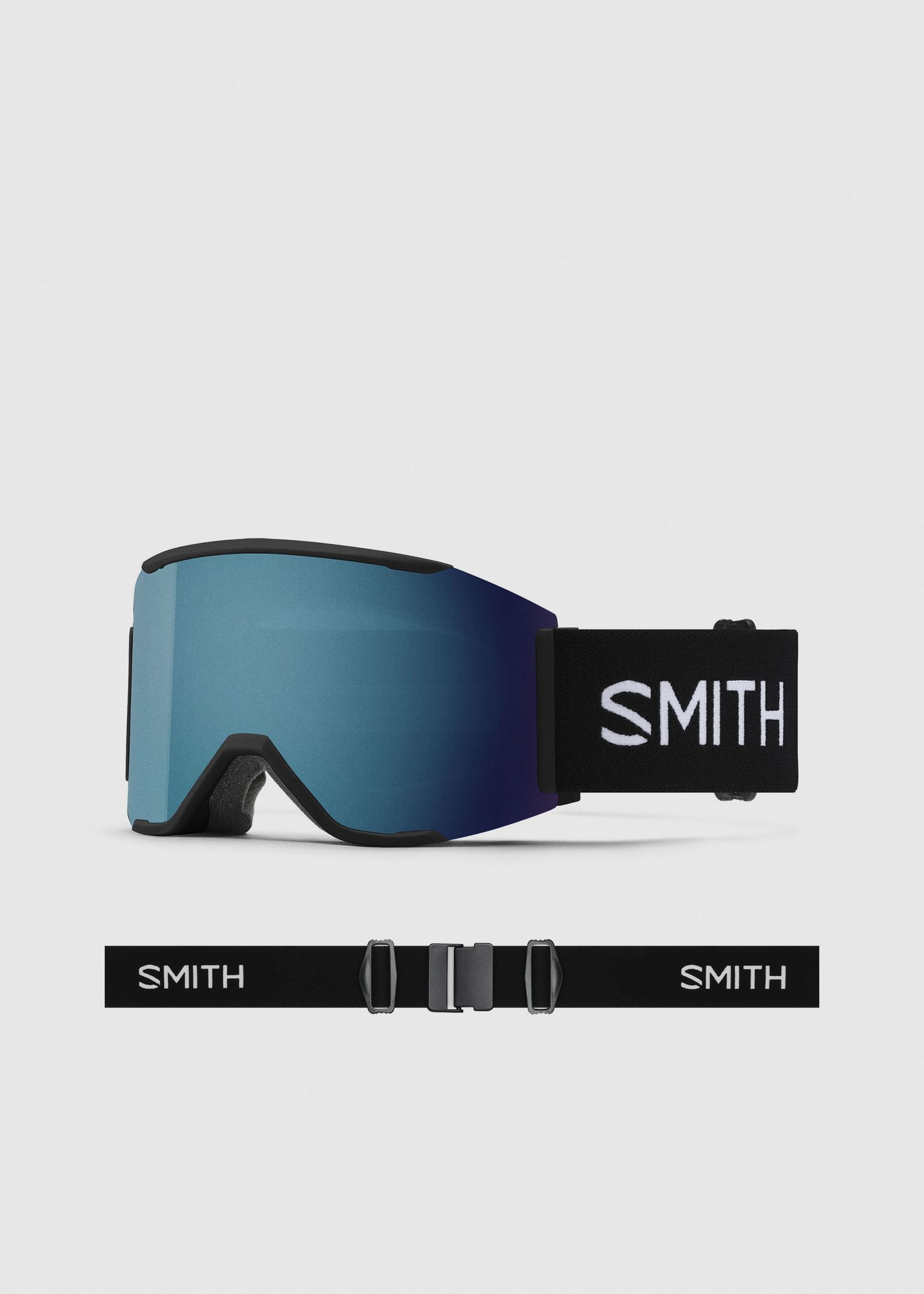 Squad MAG Black / ChromaPop Sun Blue Mirror Goggles image