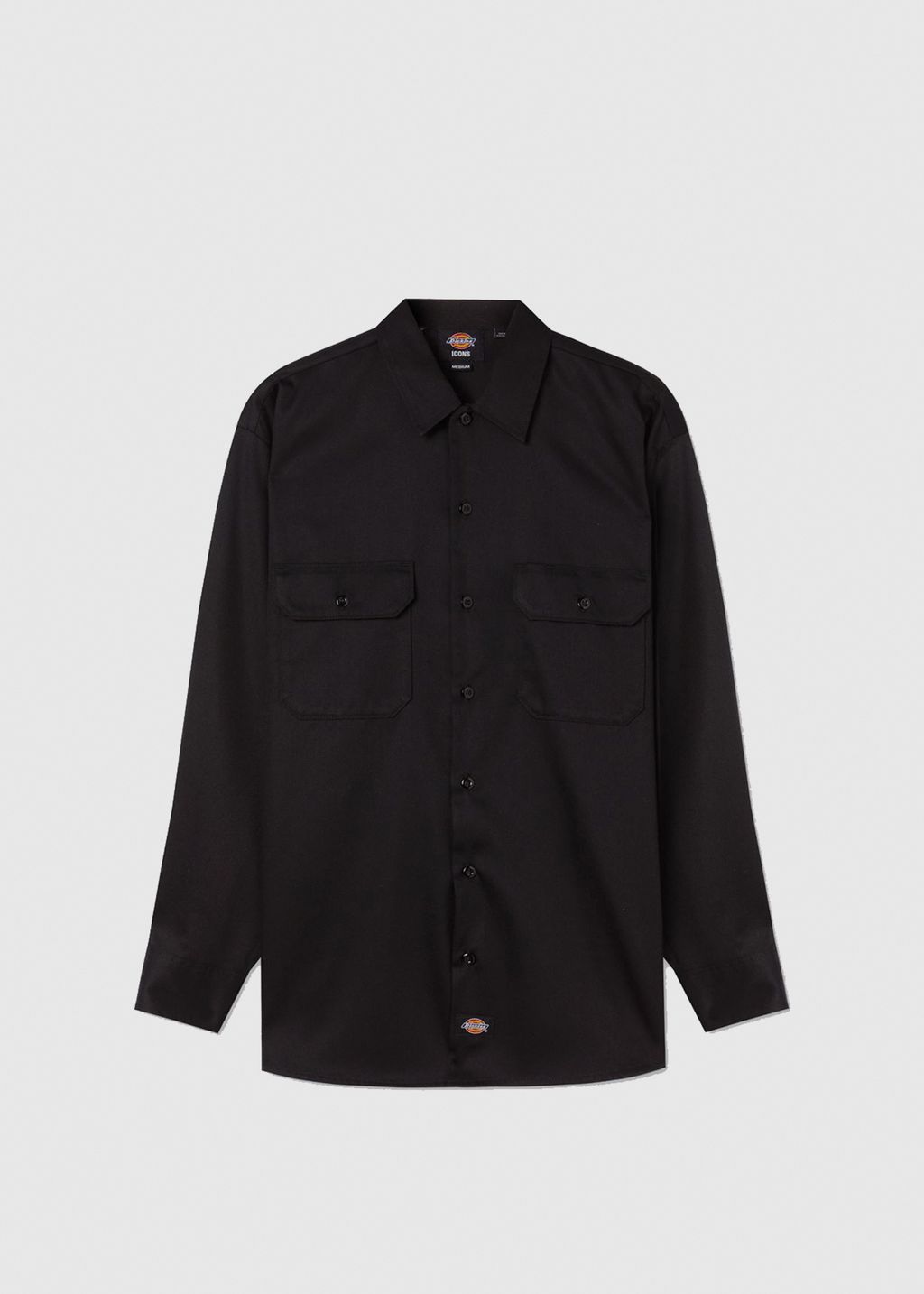 Broad S/S Work Shirt　BLACK Dickies Work Shirt Long Sleeve Recycled Shirt