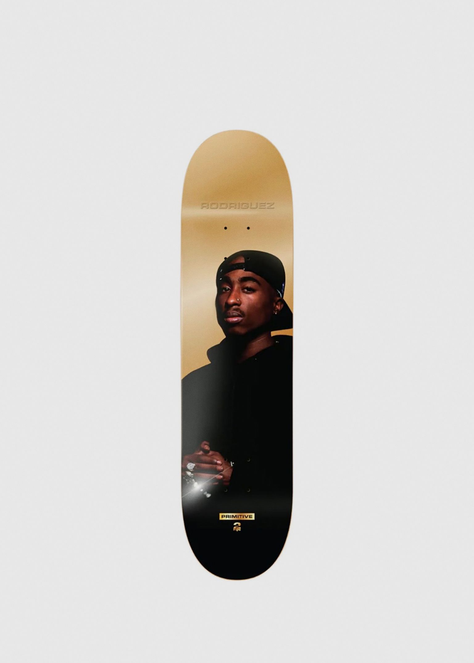 Tupac Rodriguez Shine Deck Gold 8'' Skateboard Deck image