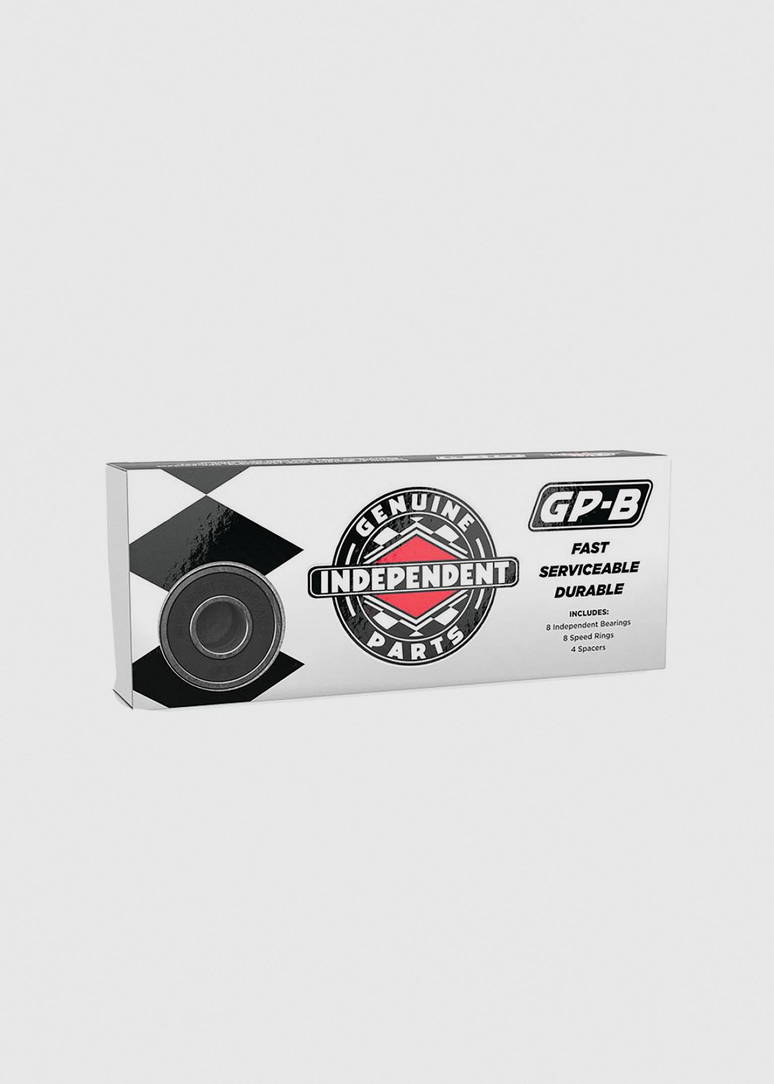 Genuine Parts GP-B Black 8mm Skateboard Bearings image