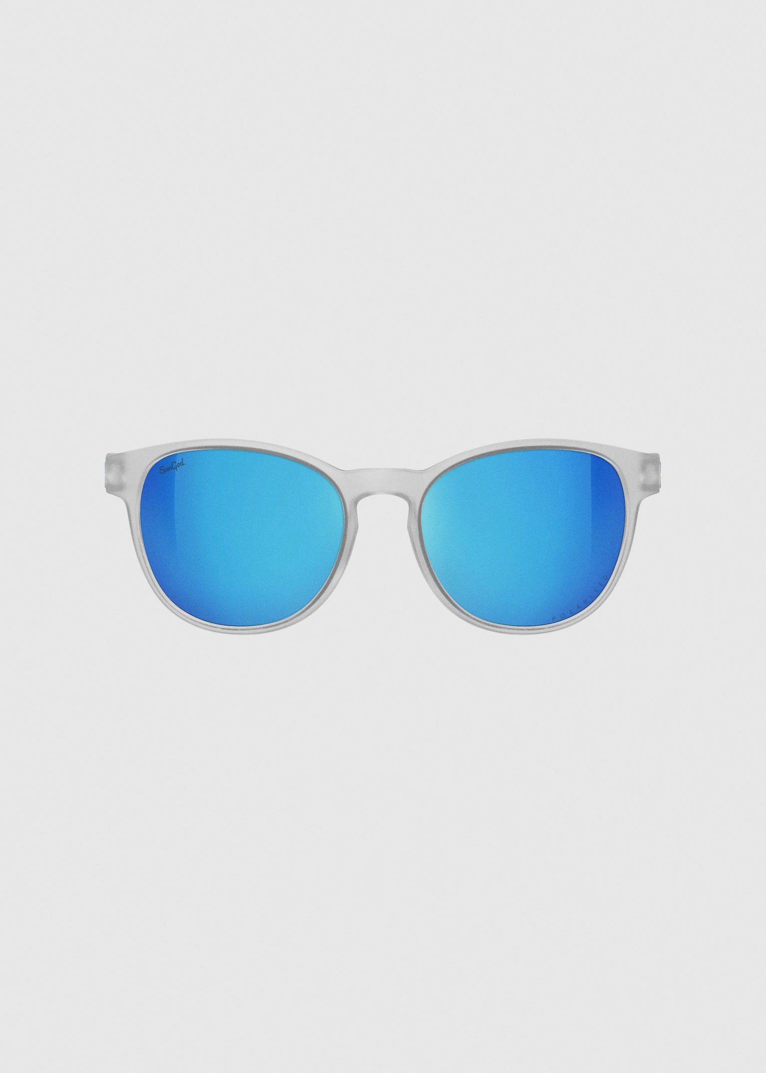 Sierras Frosted Clear / 8KO Silver Blue Polarised Sunglasses image