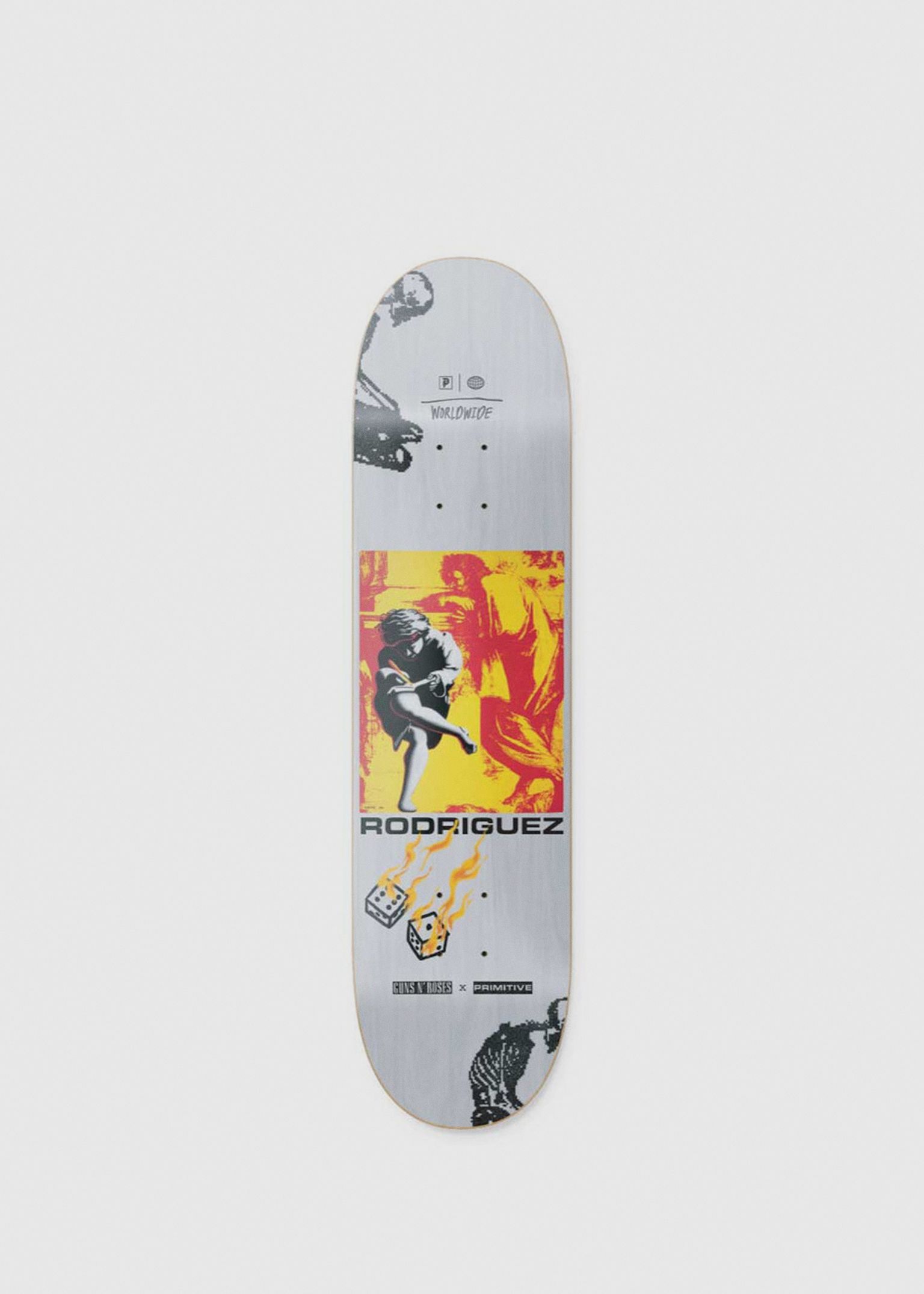 Rodriguez Estranged Decks GNRS1 Silver 8.23" Skateboard Deck image
