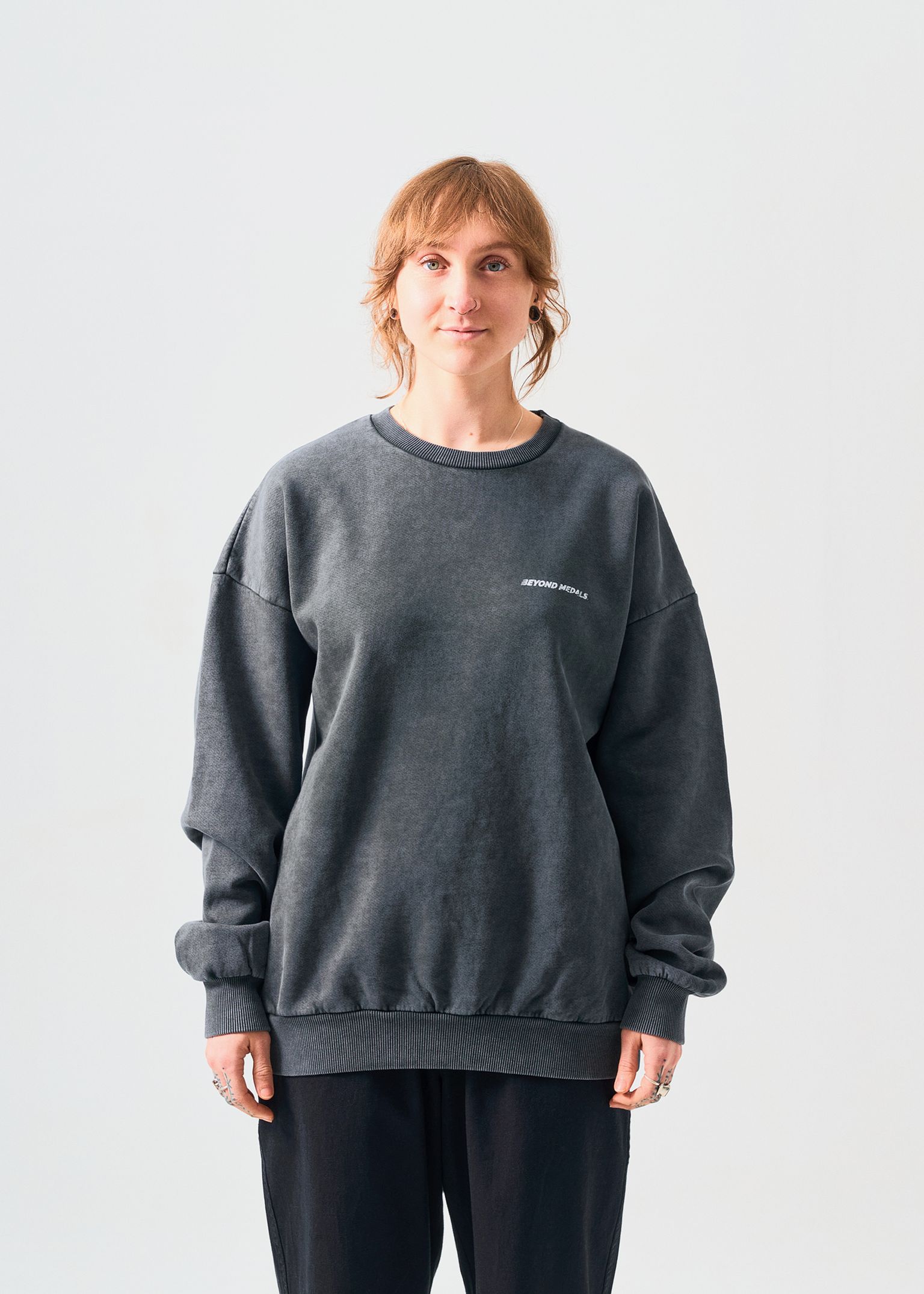 Distressed Logo Crewneck image