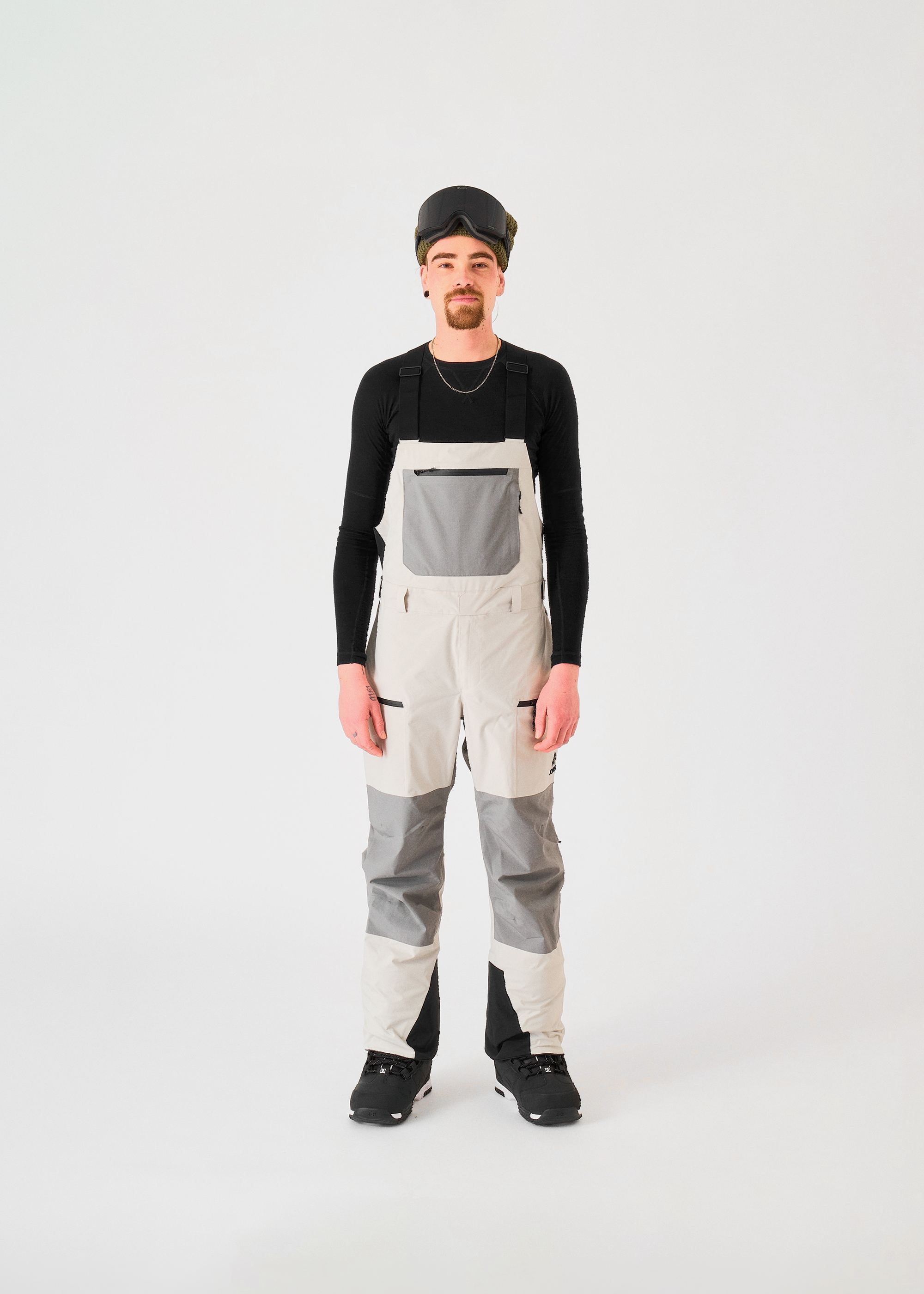 スノーボード 22-23 TEAM BUGGY PANTS LIGHT GREYXXL Jones Mountain Surf Recycled Bib Pants