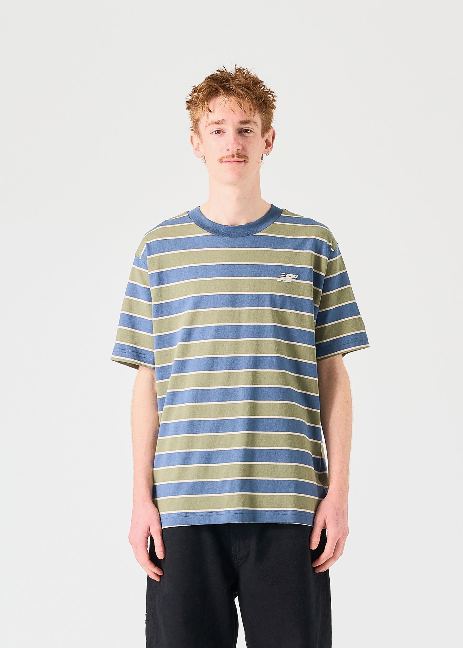 New Balance Thin Striped T-Shirt image