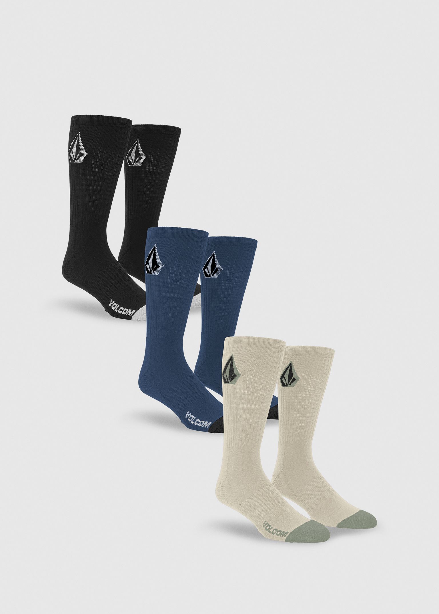 Volcom Men's Full Stone Mens Socks - 3 Pack image