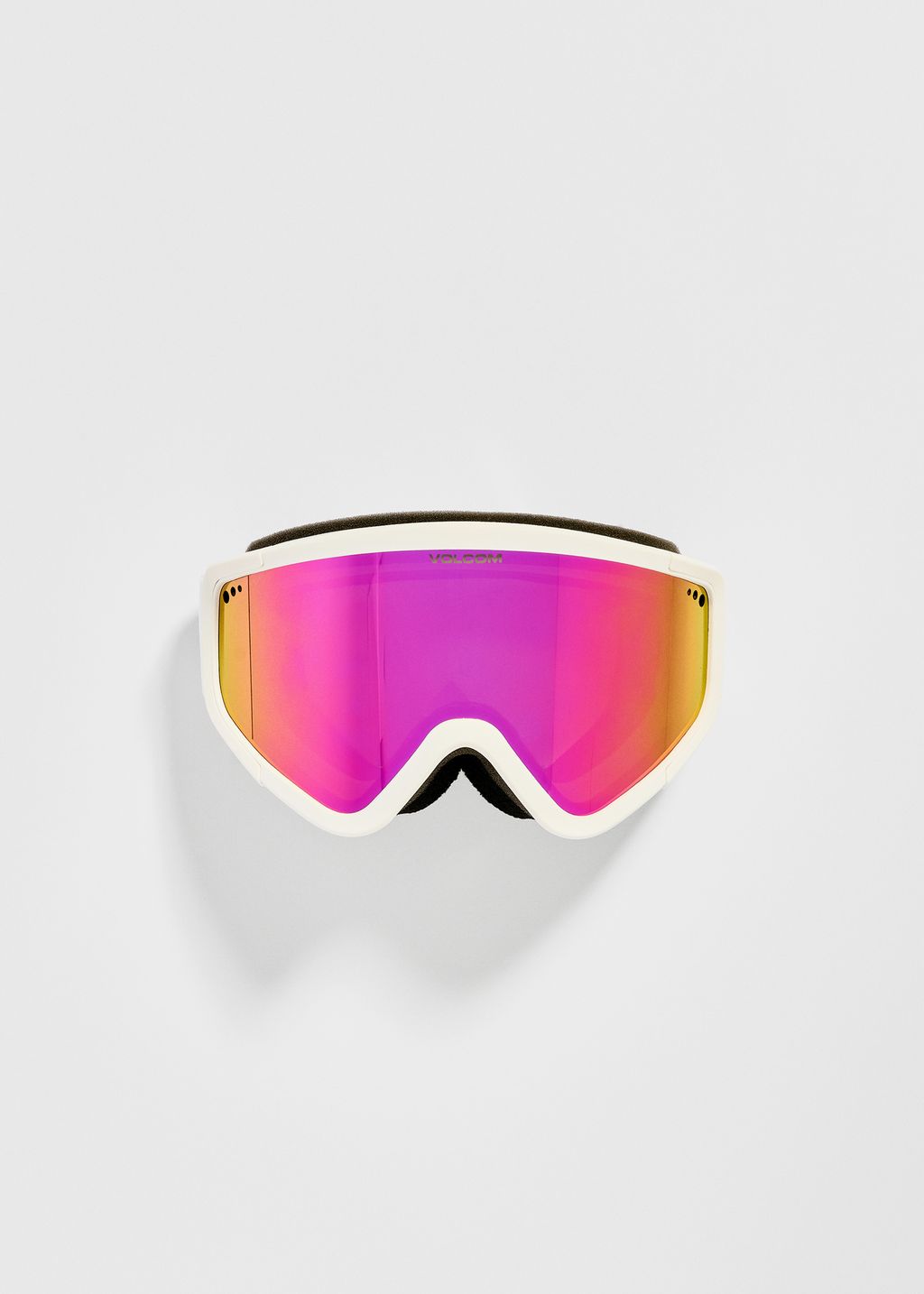 Volcom Attunga Matte White / Pink Chrome + Yellow Goggles