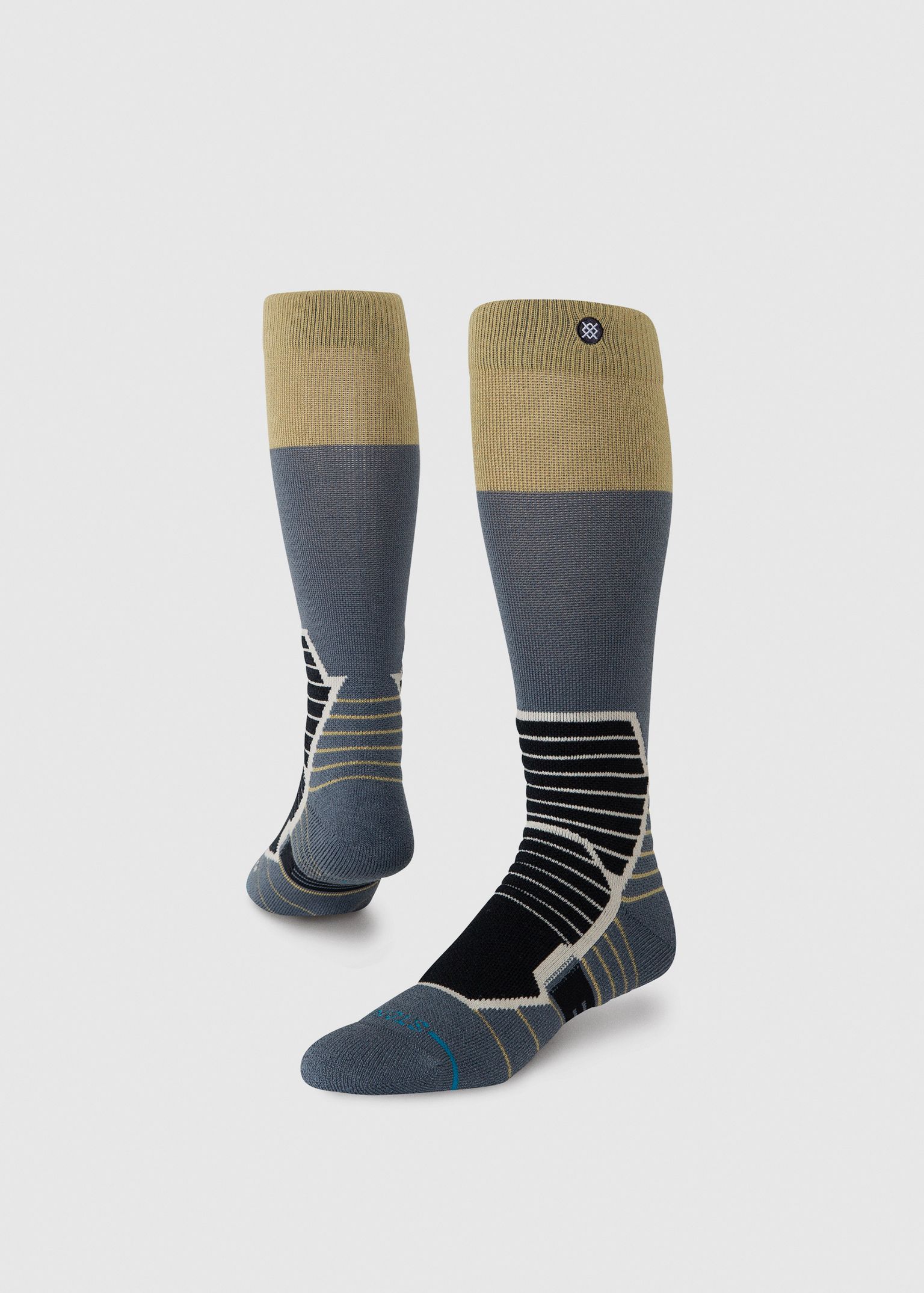 Blocked Mid Wool Socks image