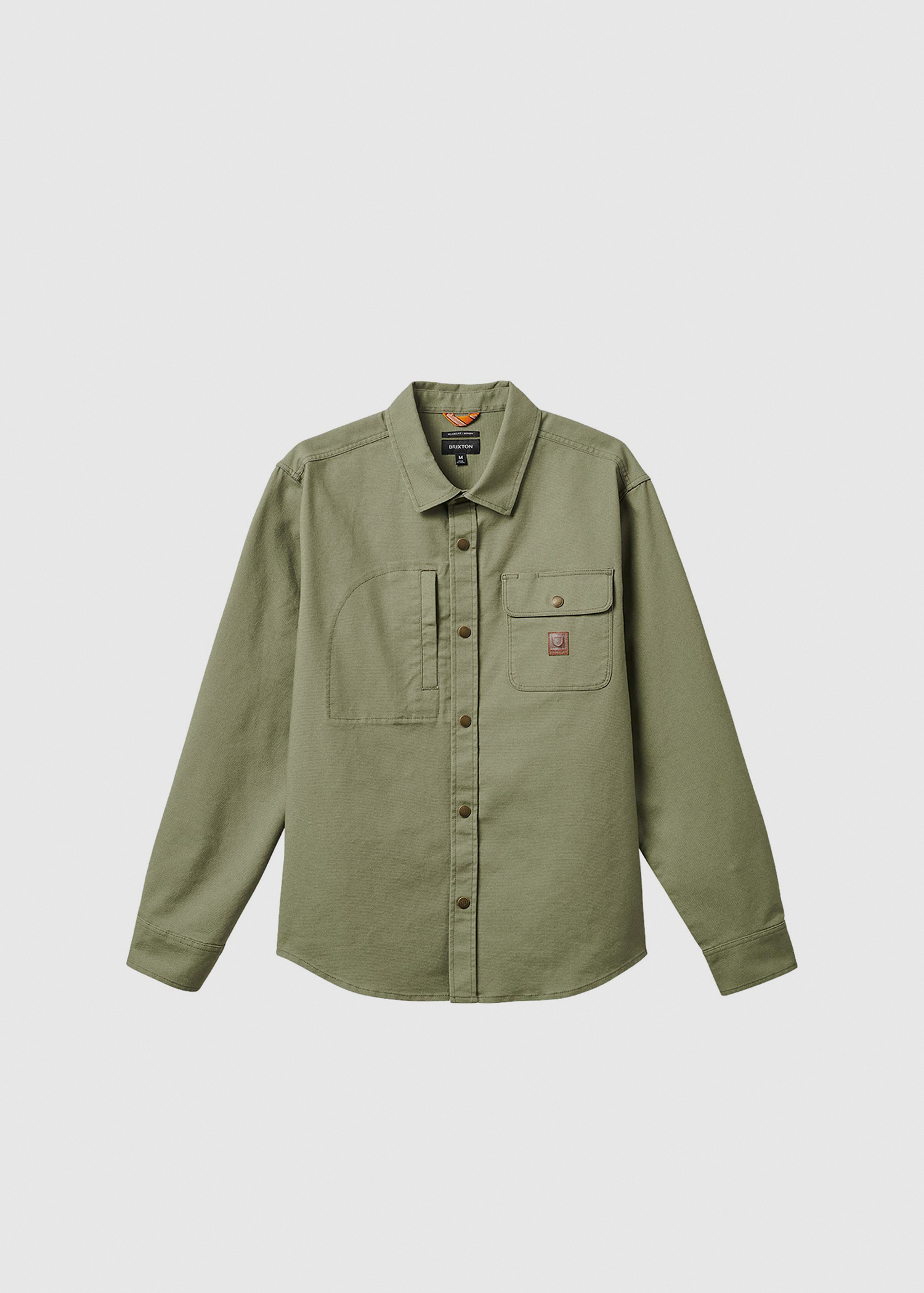 BRIXTON ブリクストン BUILDERS OVERSHIRT Builders Stretch Long Sleeve Overshirt