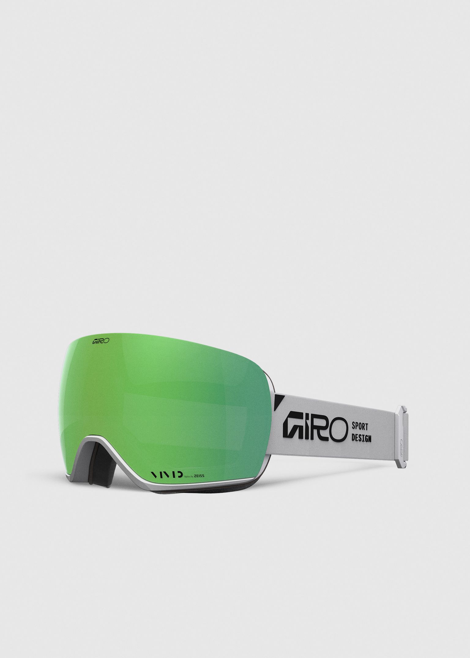 Article II White Stacked / VIVID Emerald Goggles image