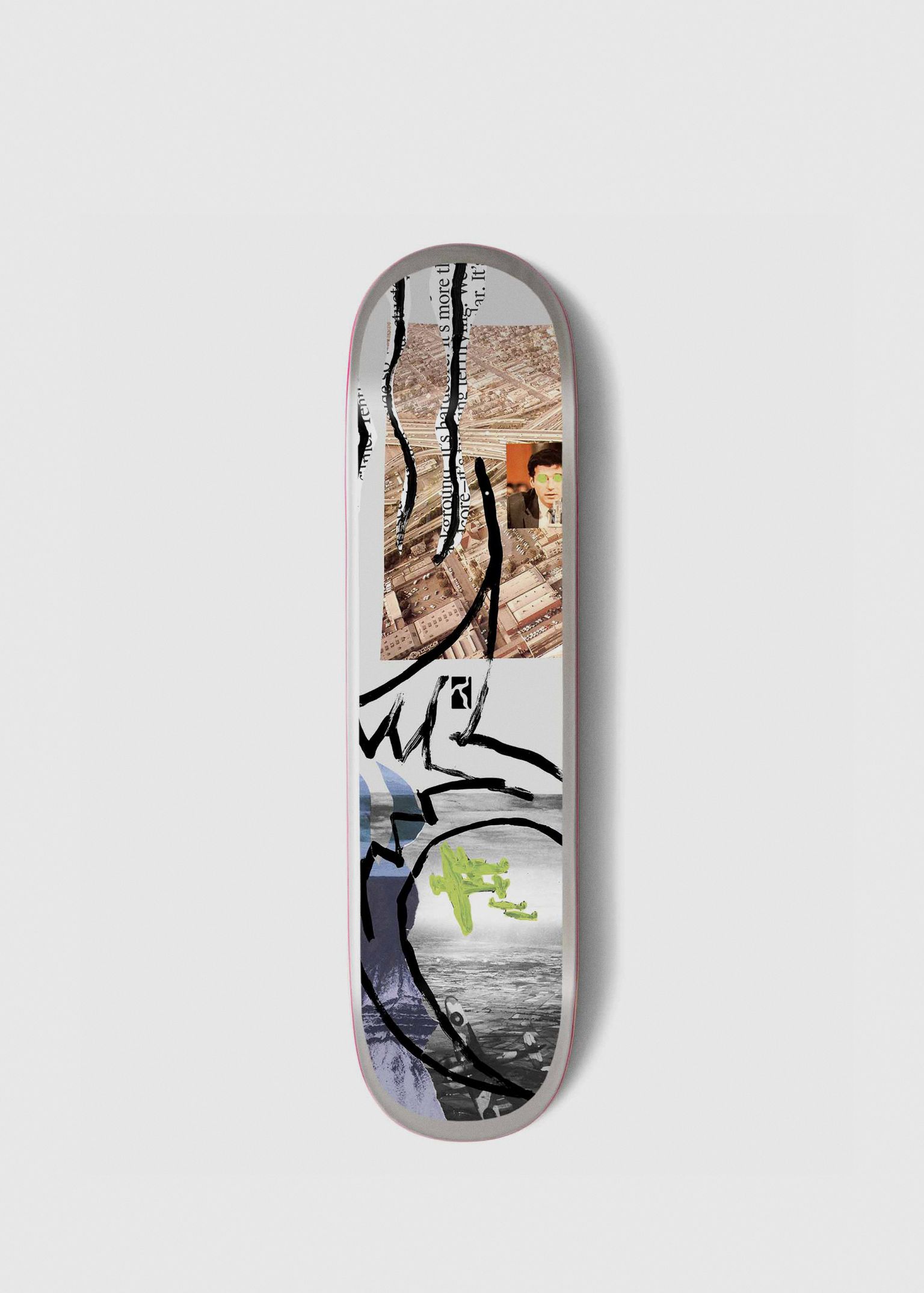 Green Plane Frame 8.375'' Skateboard Deck image
