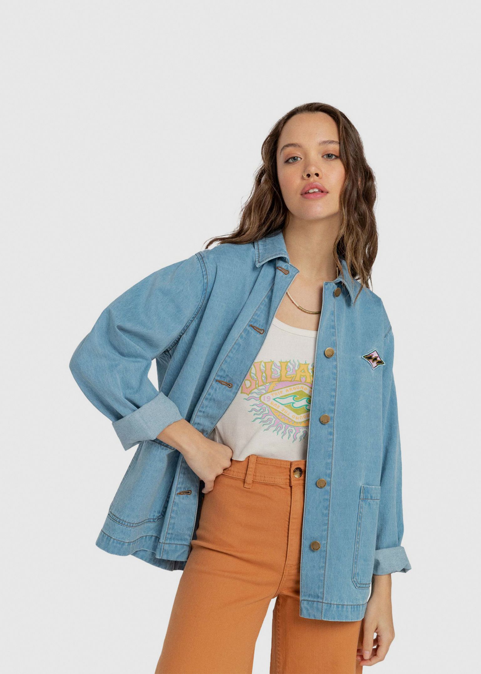 Endless Night Demin Long Sleeve Shirt image