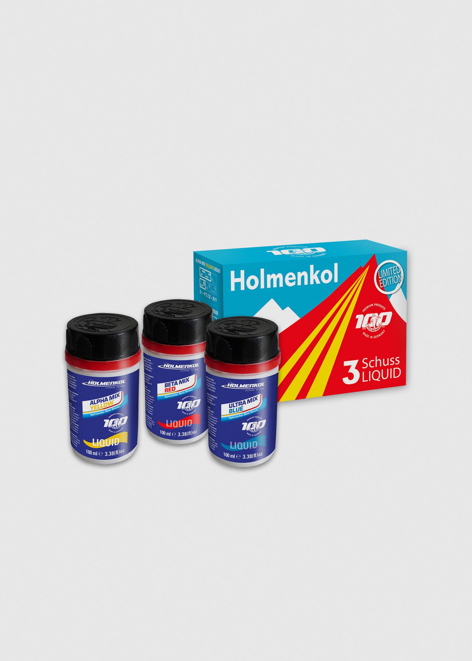 3 Schuss Liquid, Yellow, Red, Blue image