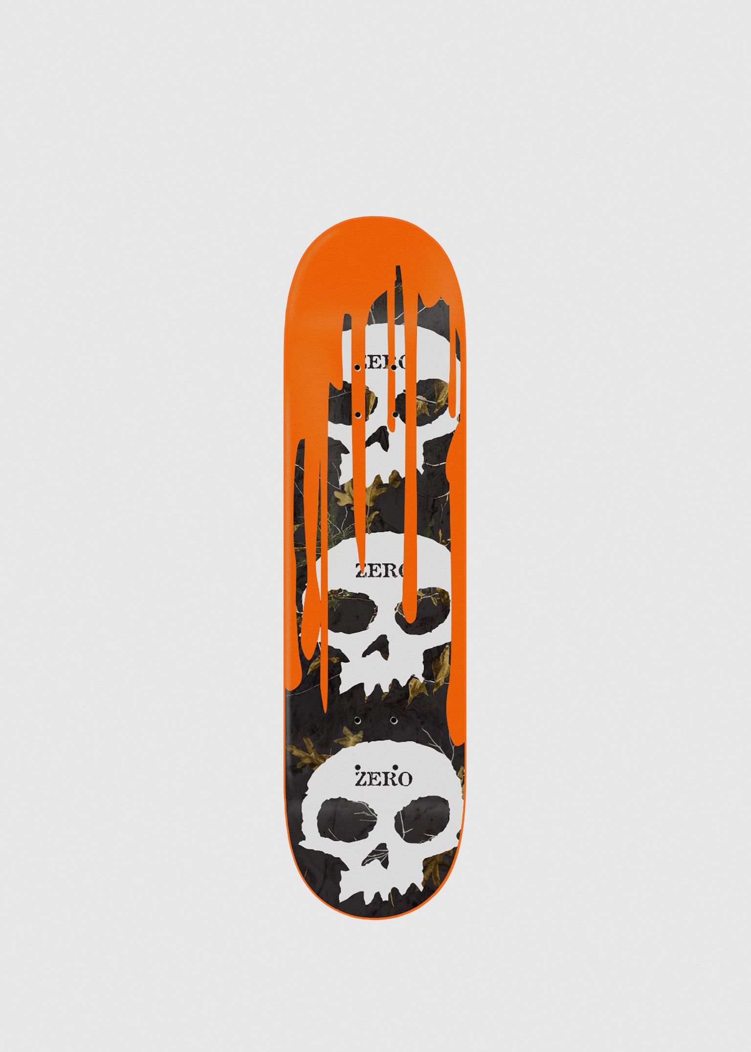 Realtree 3 Skull With Blood 8.25 Skateboard Deck image