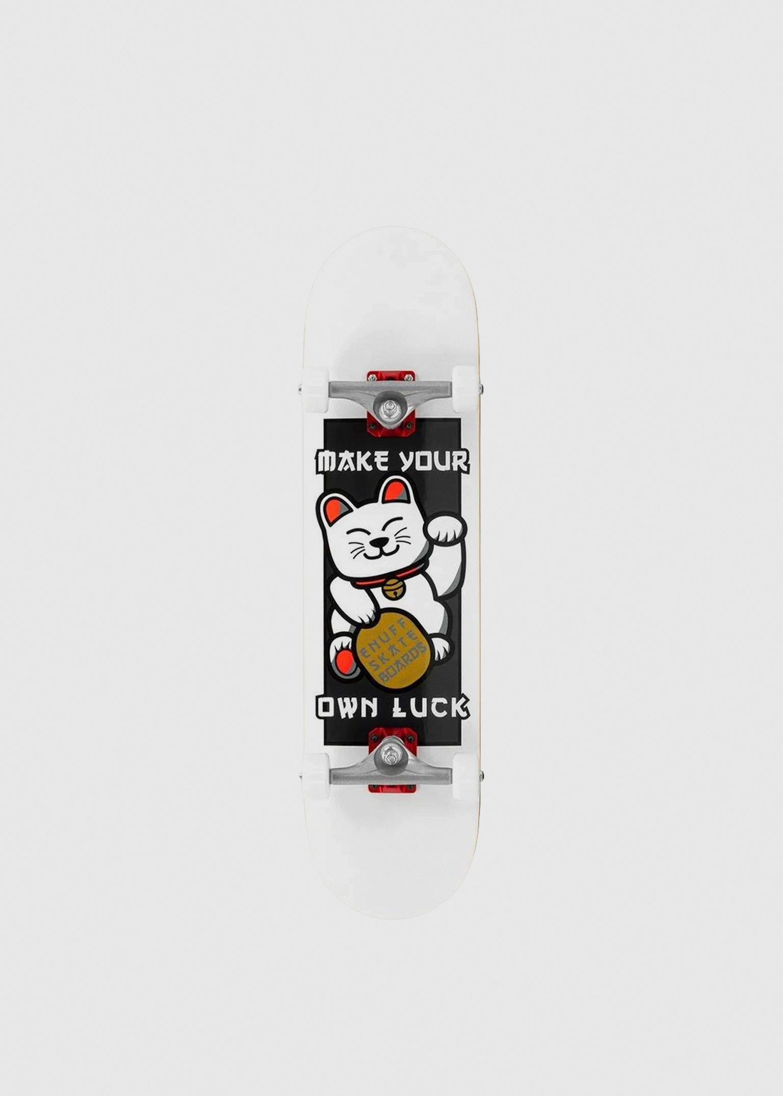 Lucky Cat Red 8" Complete Skateboard image