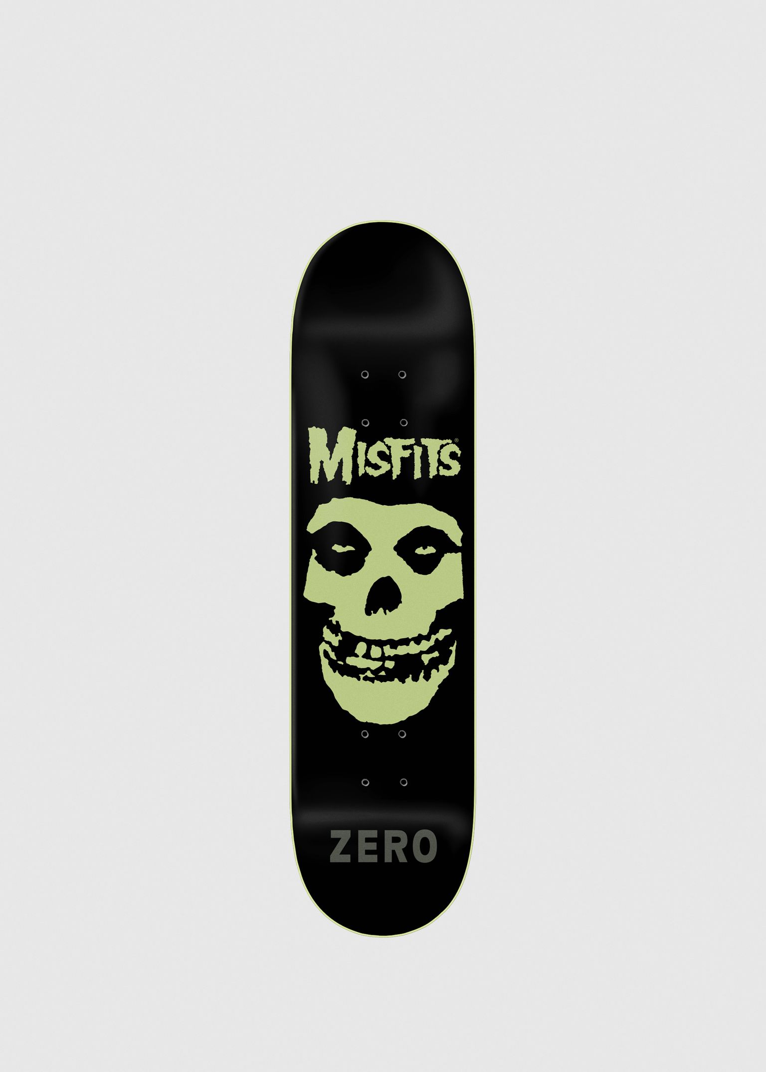 Misfits Fiend Skull GITD 8.5'' Skateboard Deck image