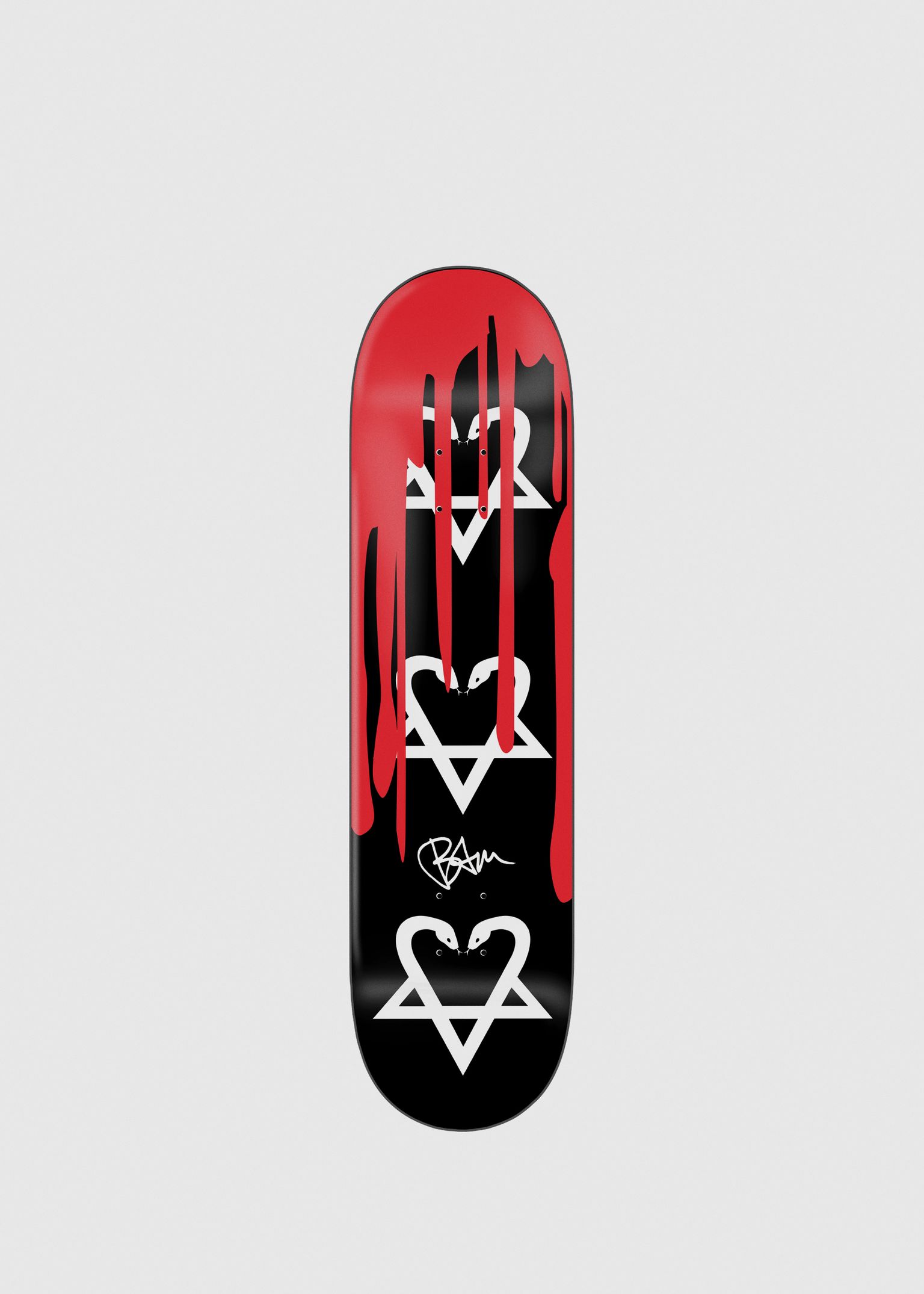 Bam Snake-A-Gram With Blood 8.25' Skateboard Deck image
