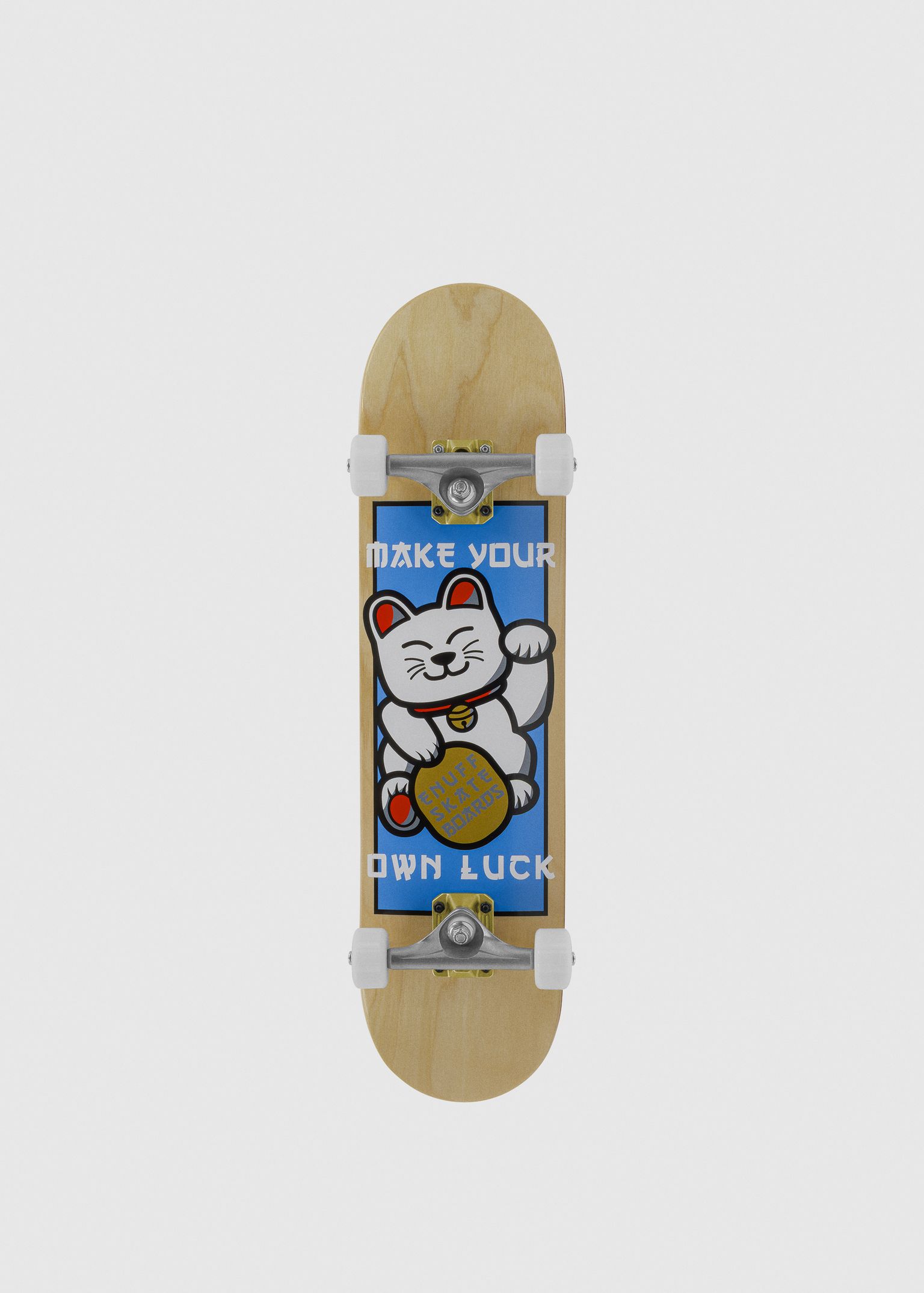 Lucky Cat Natural 8'' Complete Skateboard image