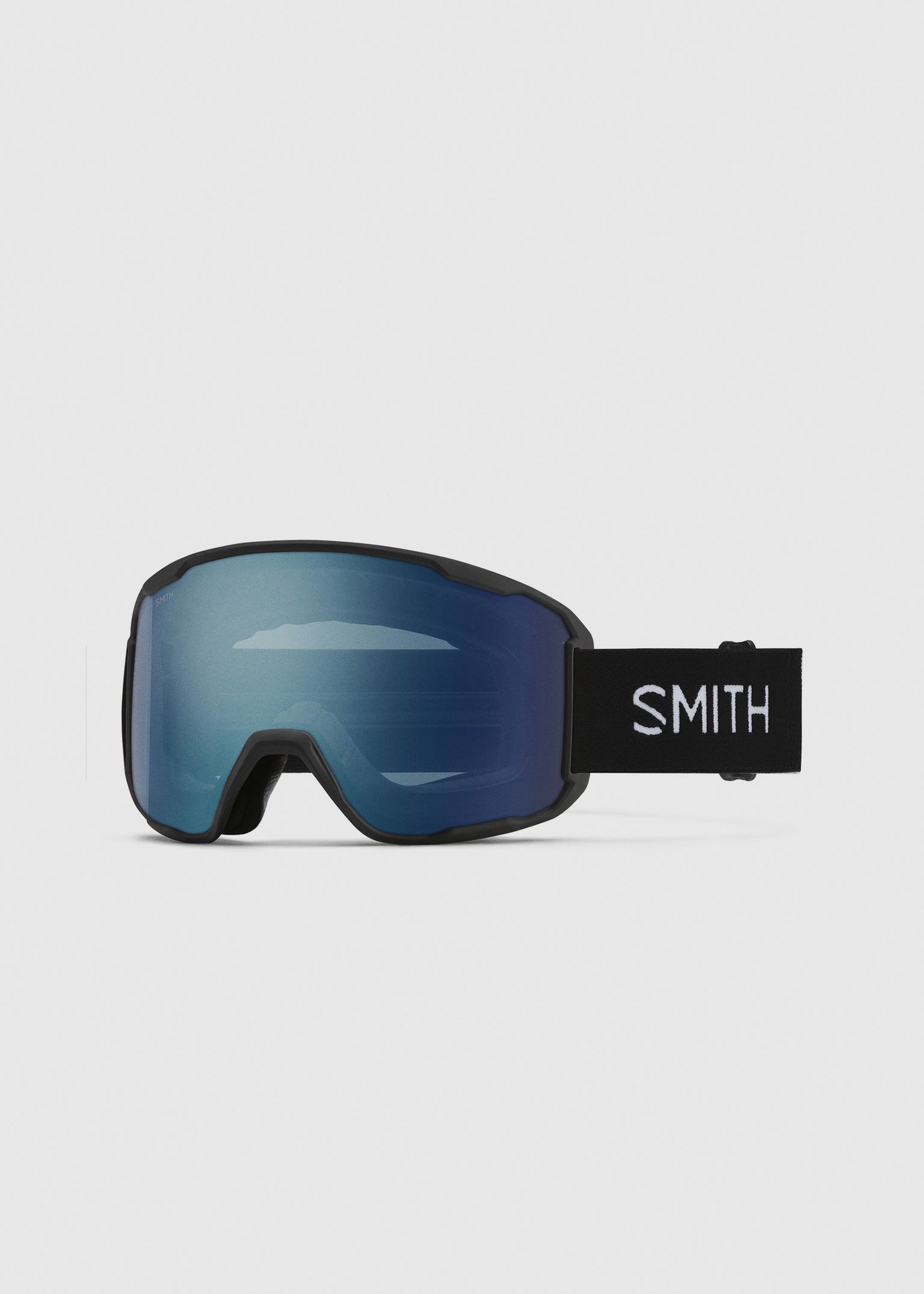 Smith Preview Black / ChromaPop Everyday Blue Mirror Goggles