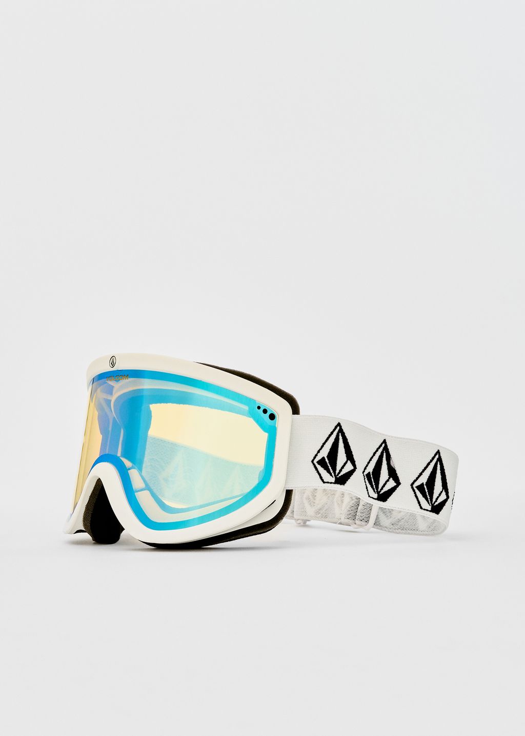 Volcom Footprints Matte White Stone / Ice Chrome + Dark Grey Goggles