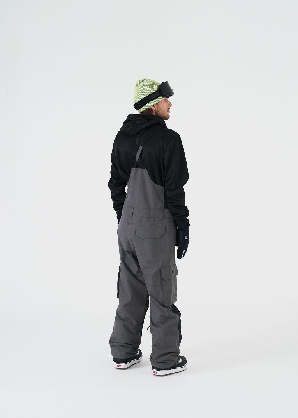 DC Men's Brigade 45K Snowboard Bib Pants - Waterproof Shell Overalls For Snowboarding