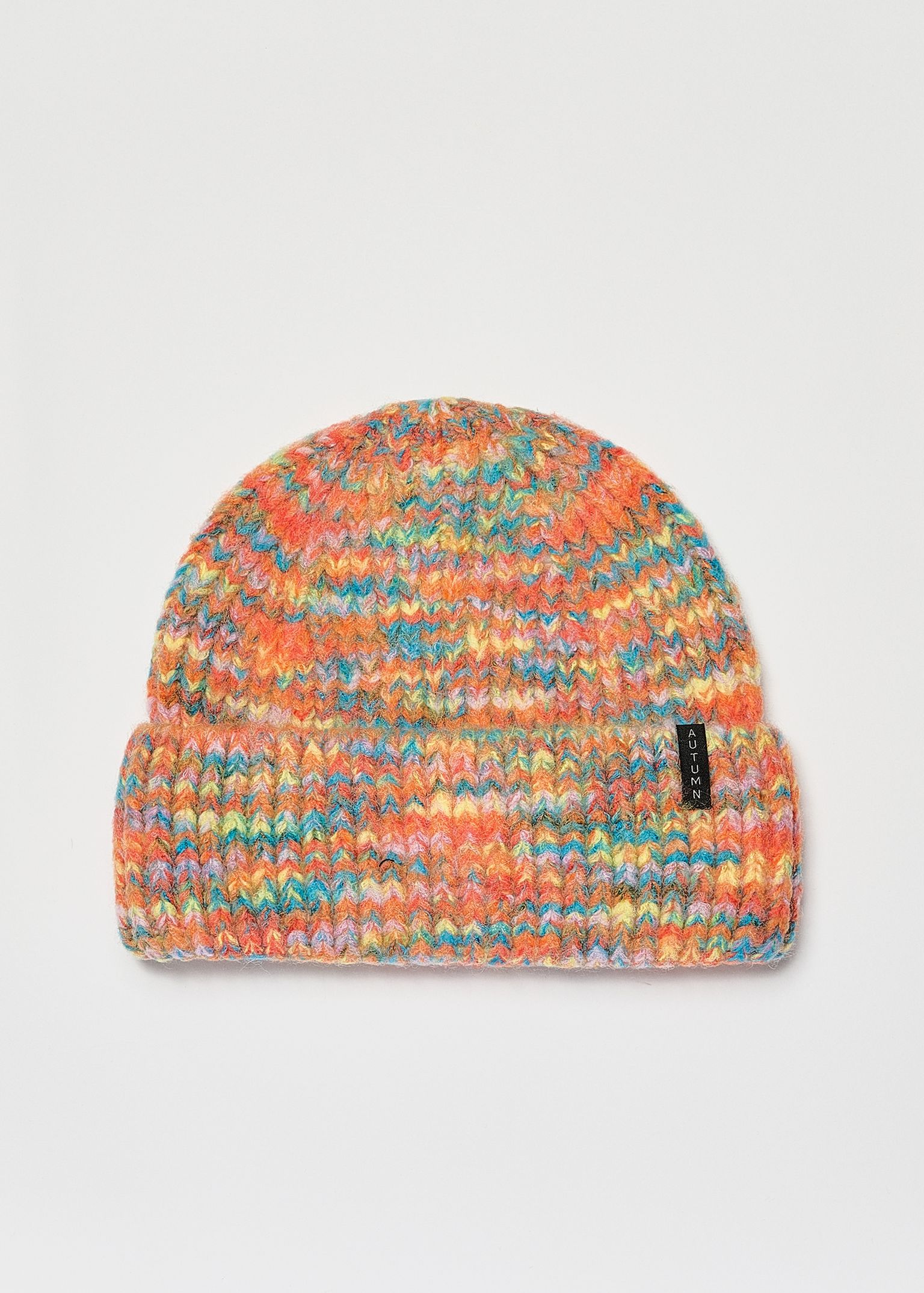 Autumn Marble Knit Beanie