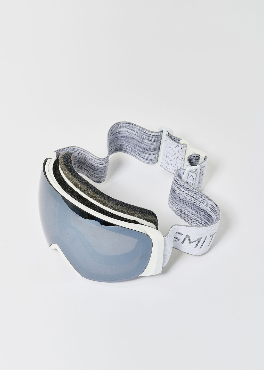 Smith I/O MAG S White Chunky Knit / ChromaPop Sun Platinum Mirror