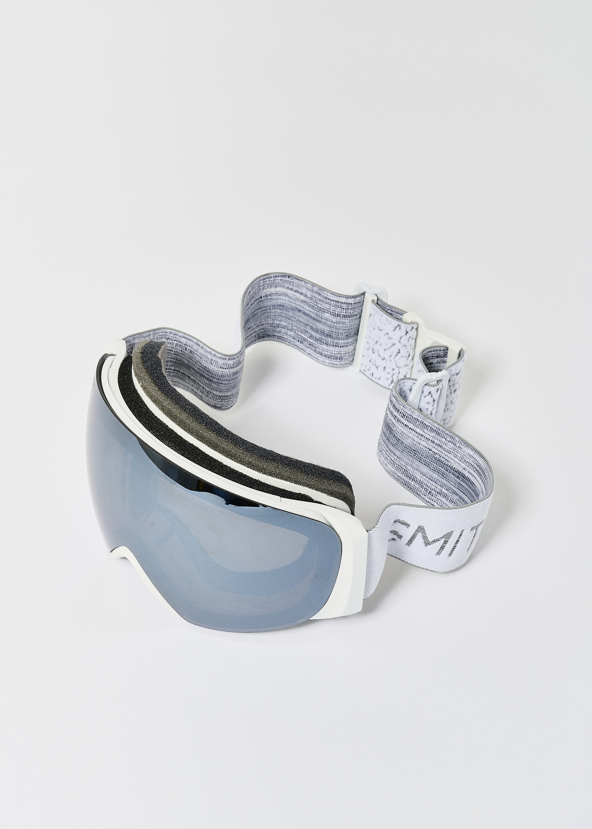 Smith I/O MAG S White Chunky Knit / ChromaPop Sun Platinum Mirror