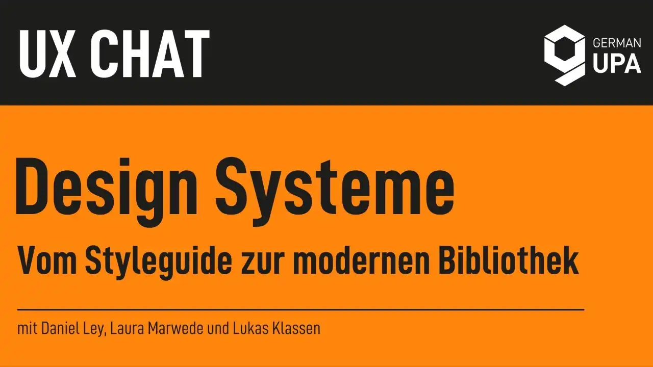 German UPA UX Chat "Design Systems"