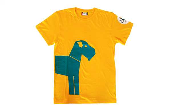 T-shirt Gialla Dog Camp