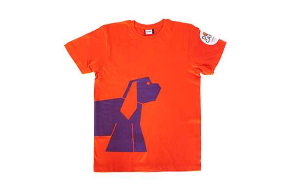 T-shirt Arancione Dog Camp