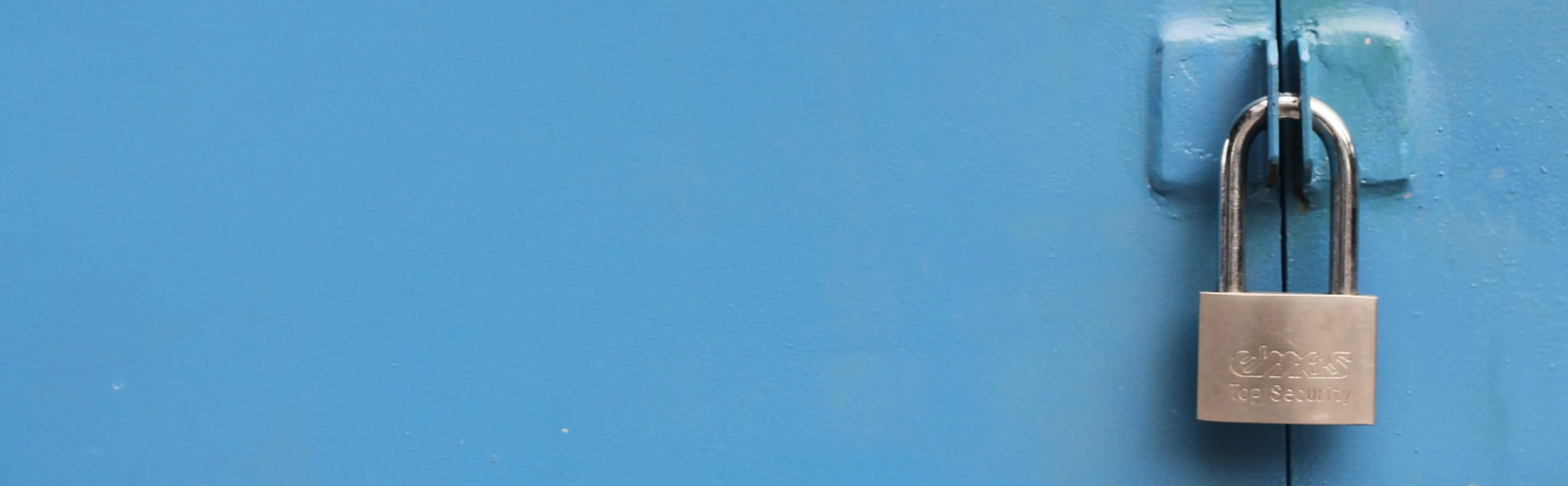 Top 5 Enterprise Trends 2026 - a padlock locking a blue door