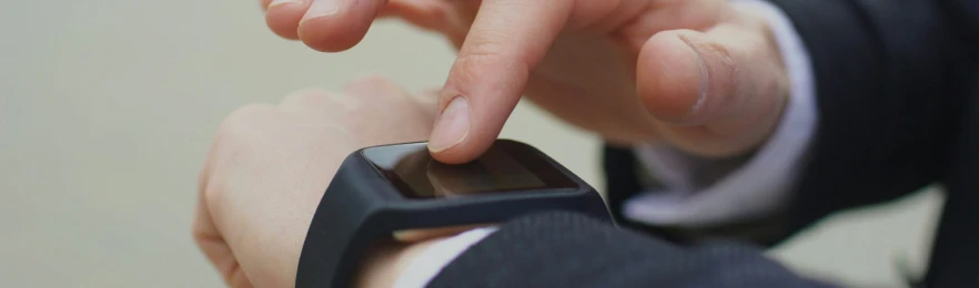 Resellers and RSP - a hand using a smartwatch attached to a wrist-