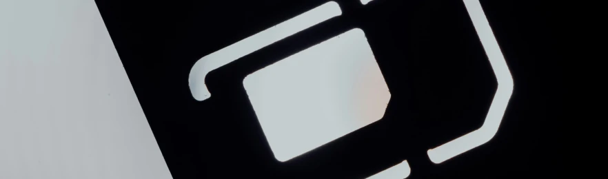 Carrier Fragmentation - close up of a SIM Card holder